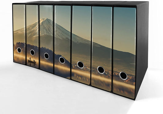 Set da 7 raccoglitori ad anelli MONTE FUJI - Faldoni SHAREPRINTING (H31 con 2 anelli)