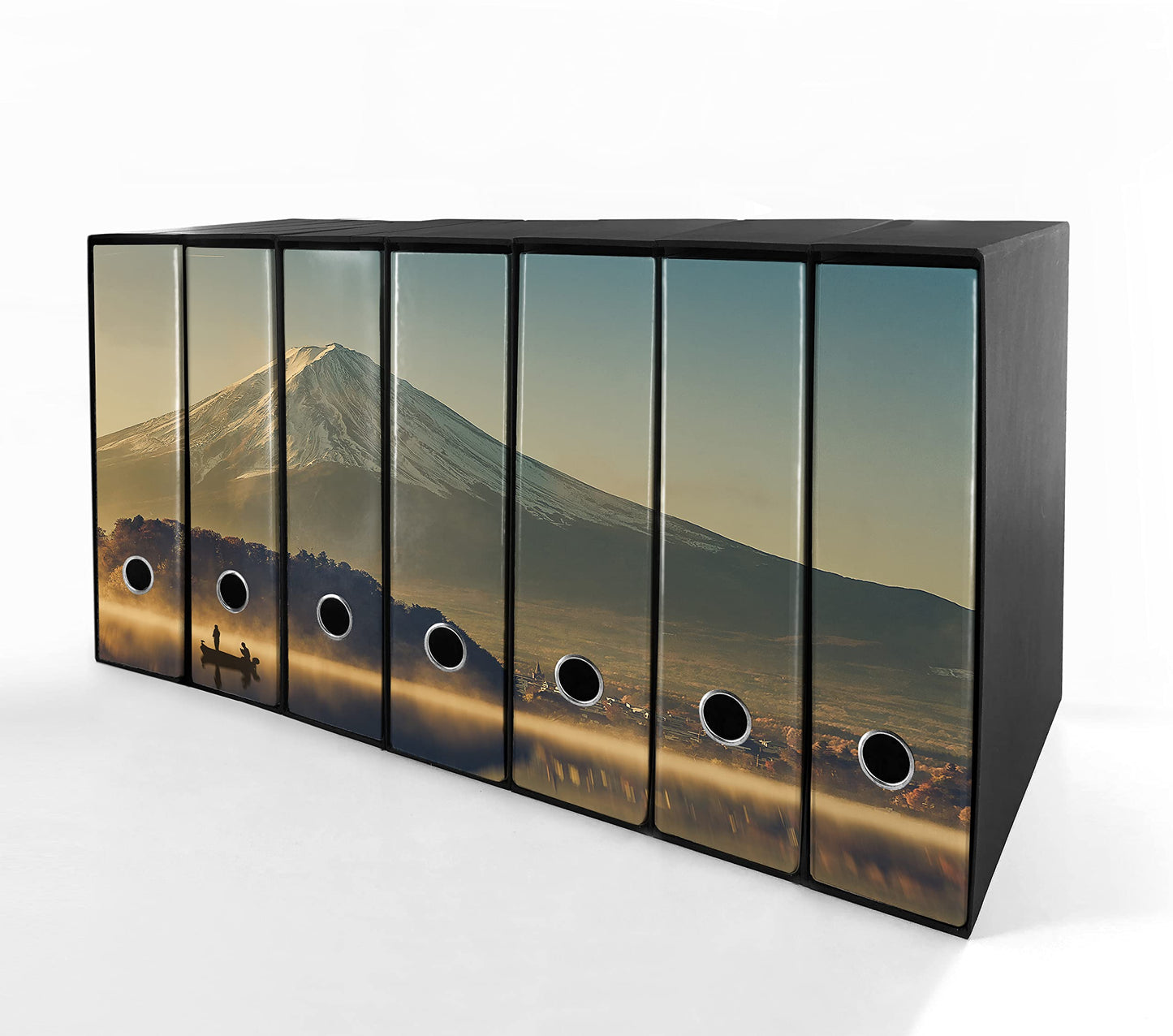 Set da 7 raccoglitori ad anelli MONTE FUJI - Faldoni SHAREPRINTING (H31 con 2 anelli)