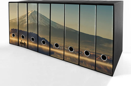 Set da 8 raccoglitori ad anelli MONTE FUJI - Faldoni SHAREPRINTING (H31 con 2 anelli)