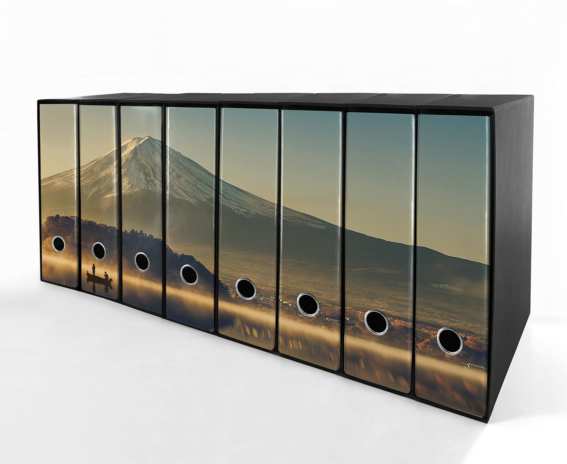 Set da 8 raccoglitori ad anelli MONTE FUJI - Faldoni SHAREPRINTING (H31 con 2 anelli)