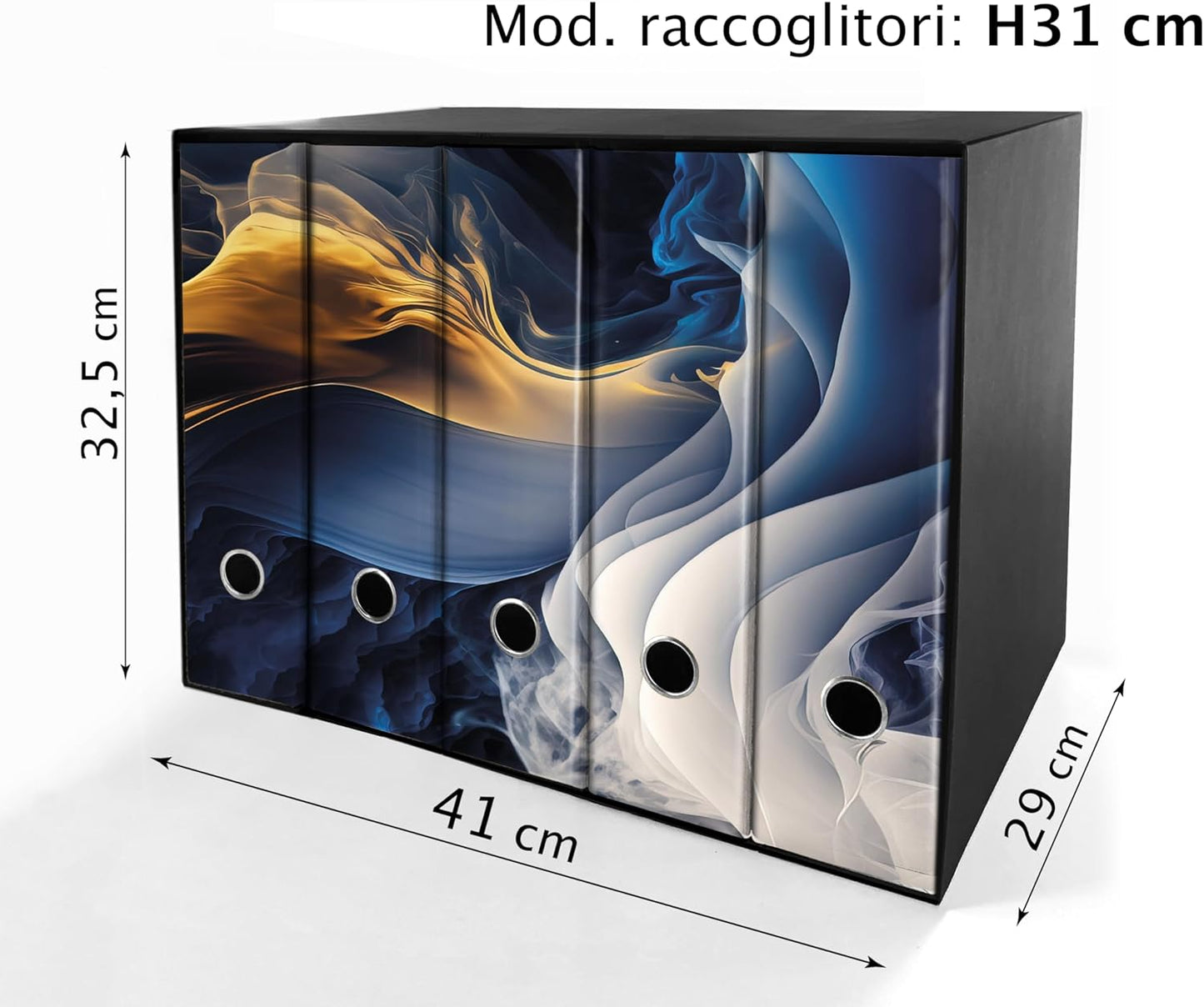Set da 5 raccoglitori ad anelli MURALES ASTRATTO - Faldoni SHAREPRINTING (H31 con 2 anelli)