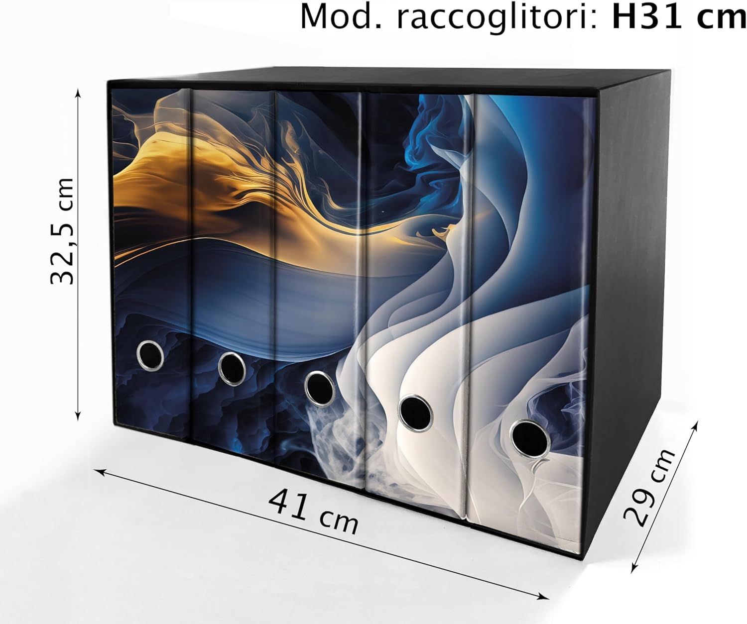 Set da 5 raccoglitori ad anelli MURALES ASTRATTO - Faldoni SHAREPRINTING (H31 con 2 anelli)