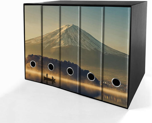 Set da 5 raccoglitori ad anelli - MONTE FUJI (H31 cm con 2 anelli)