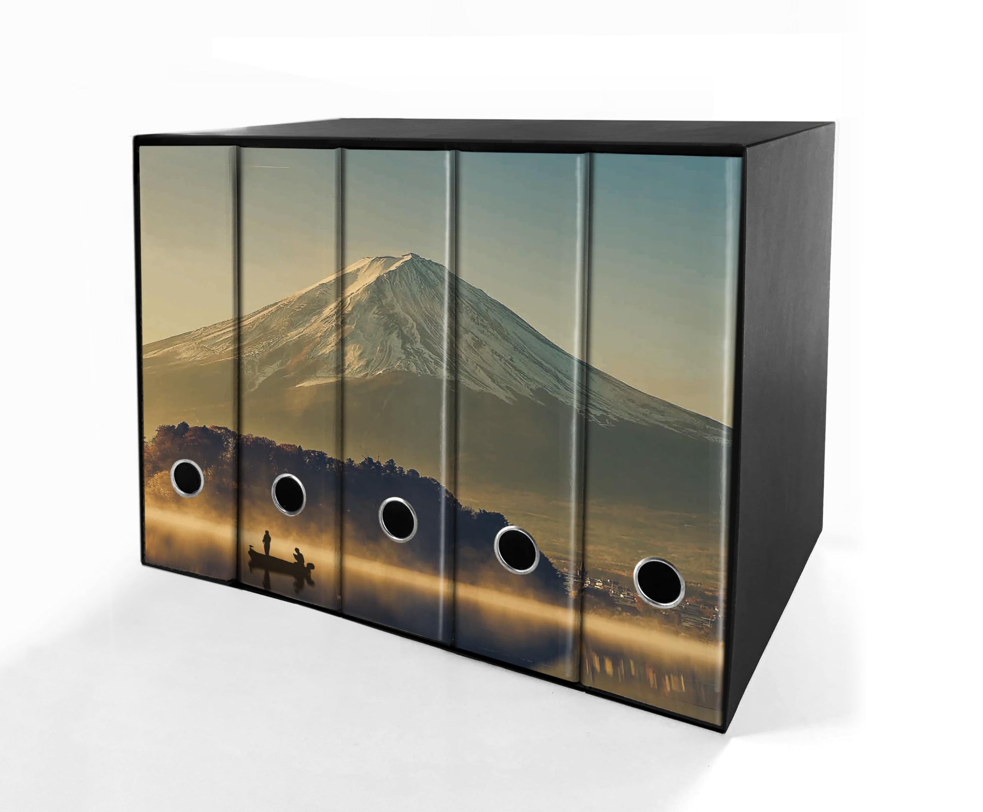 Set da 5 raccoglitori ad anelli - MONTE FUJI (H31 cm con 2 anelli)