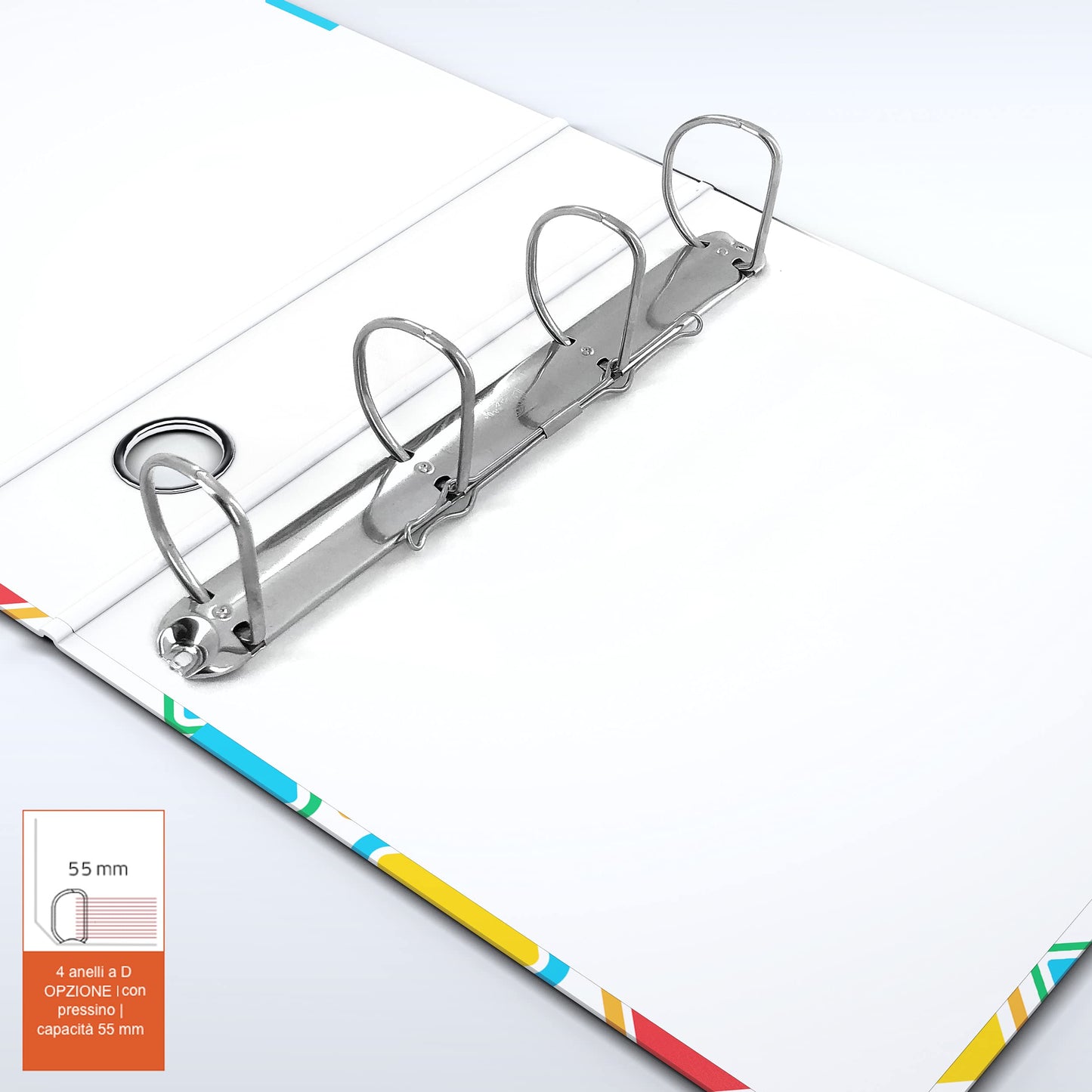 Set da 4 raccoglitori ad anelli - CARPE BIANCHE