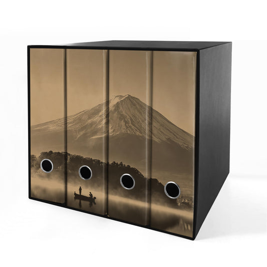 Raccoglitori ad anelli Avana MONTE FUJI- Set da 4 raccoglitori - SHAREPRINTING Faldoni