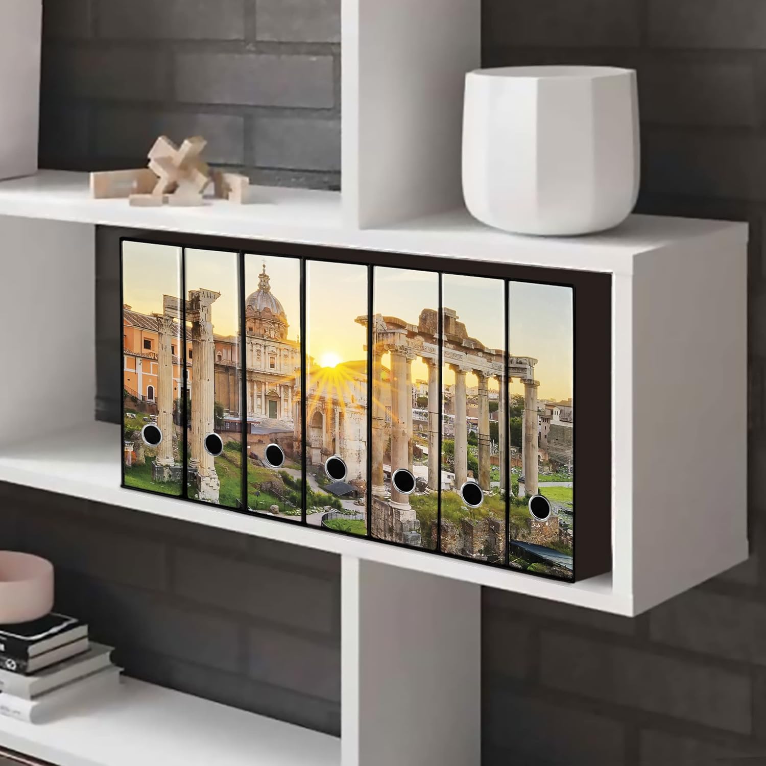 Set da 7 raccoglitori ad anelli ROMA ANTICA - Faldoni SHAREPRINTING (H31 con 2 anelli)