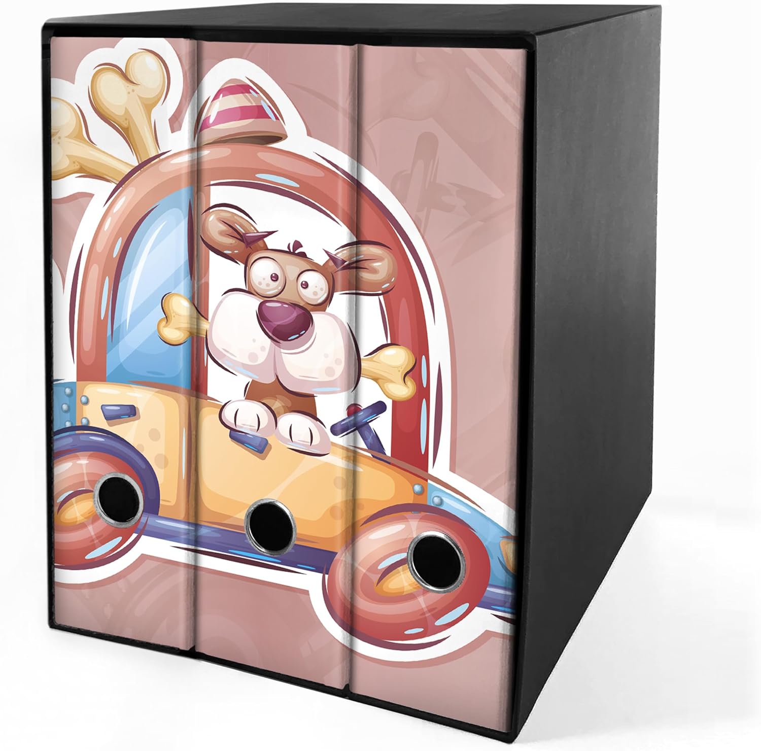 Set 3 raccoglitori ad anelli - FUFI (H31 cm con 2 anelli)