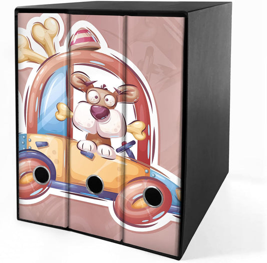 Set 3 raccoglitori ad anelli - FUFI (H31 cm con 2 anelli)