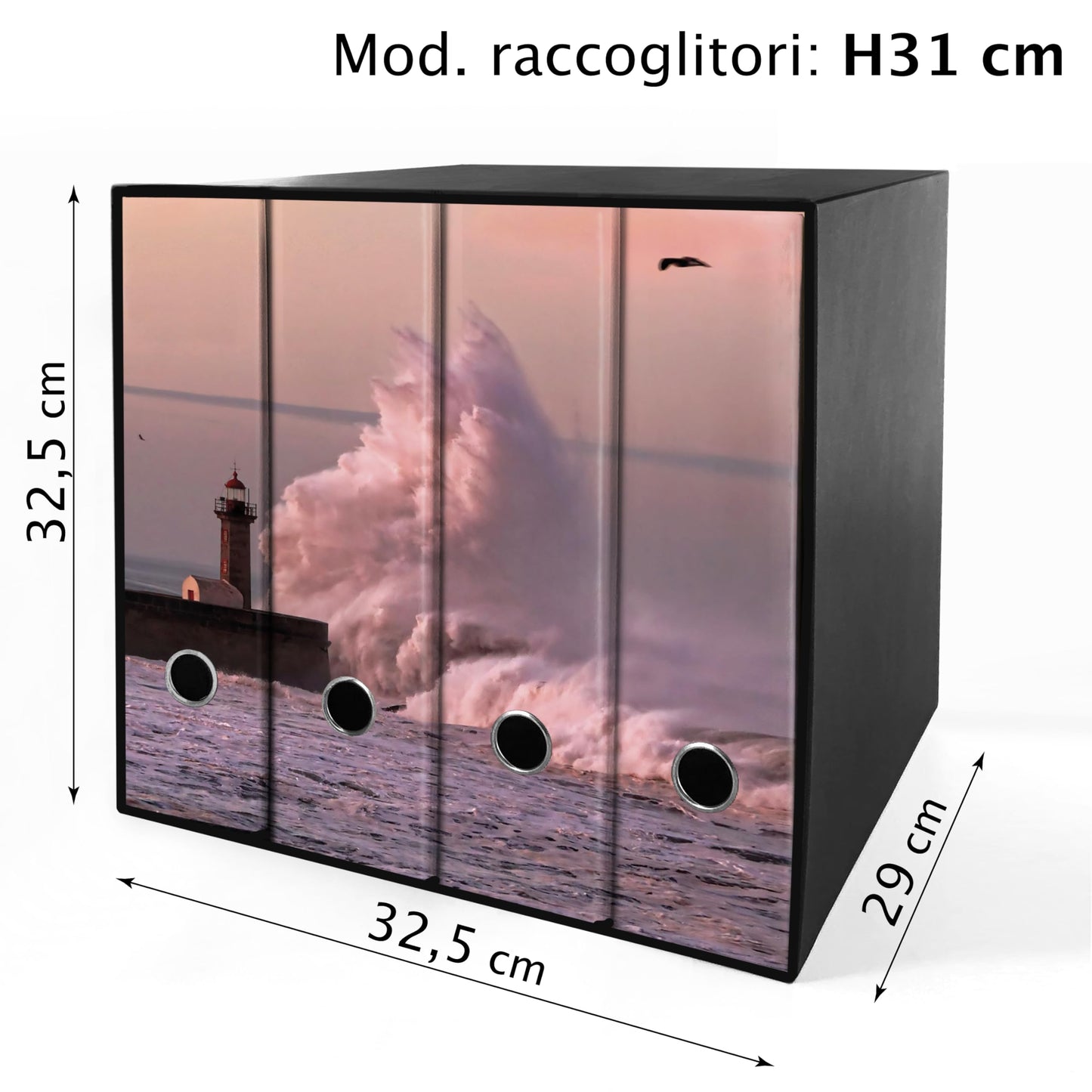 Set da 4 raccoglitori ad anelli - FARO ONDA
