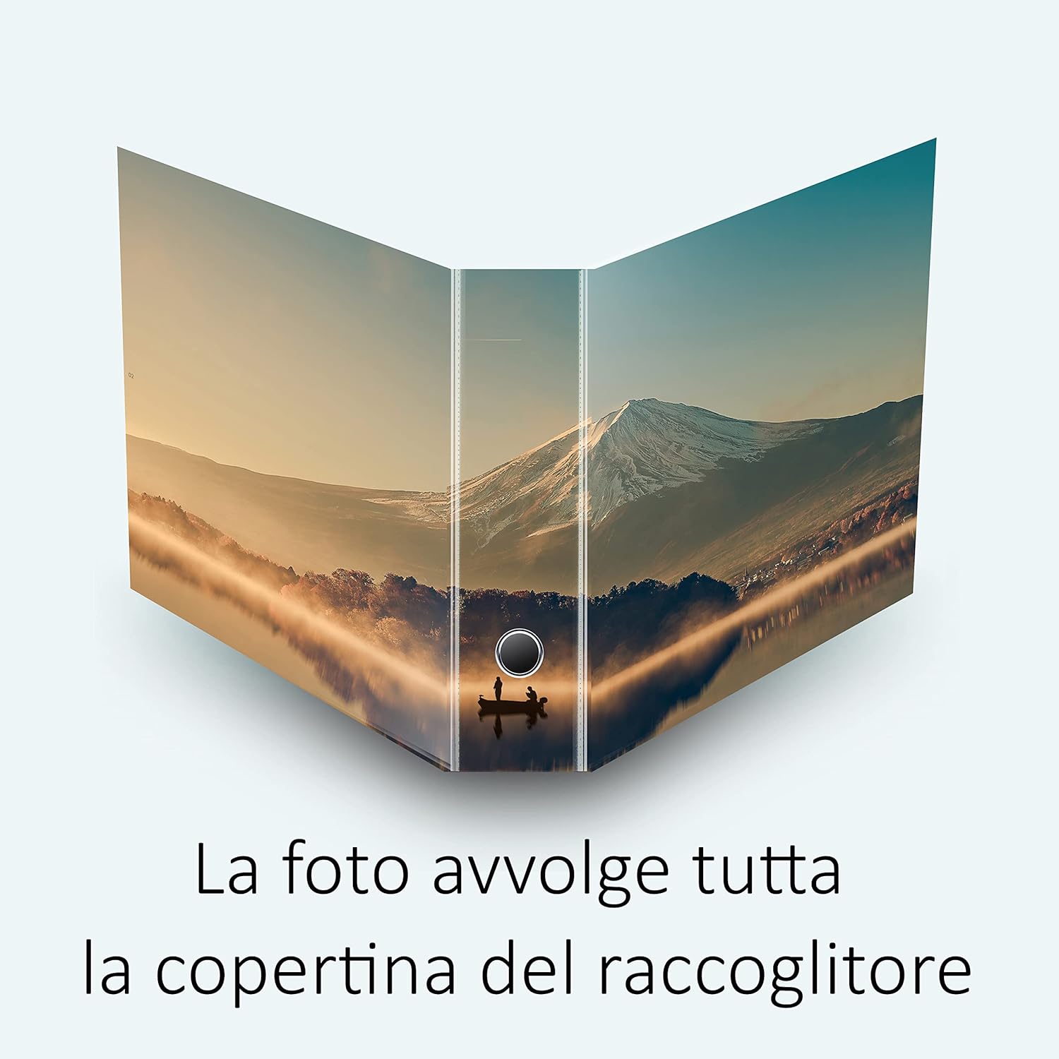 Set da 8 raccoglitori ad anelli MONTE FUJI - Faldoni SHAREPRINTING (H31 con 2 anelli)
