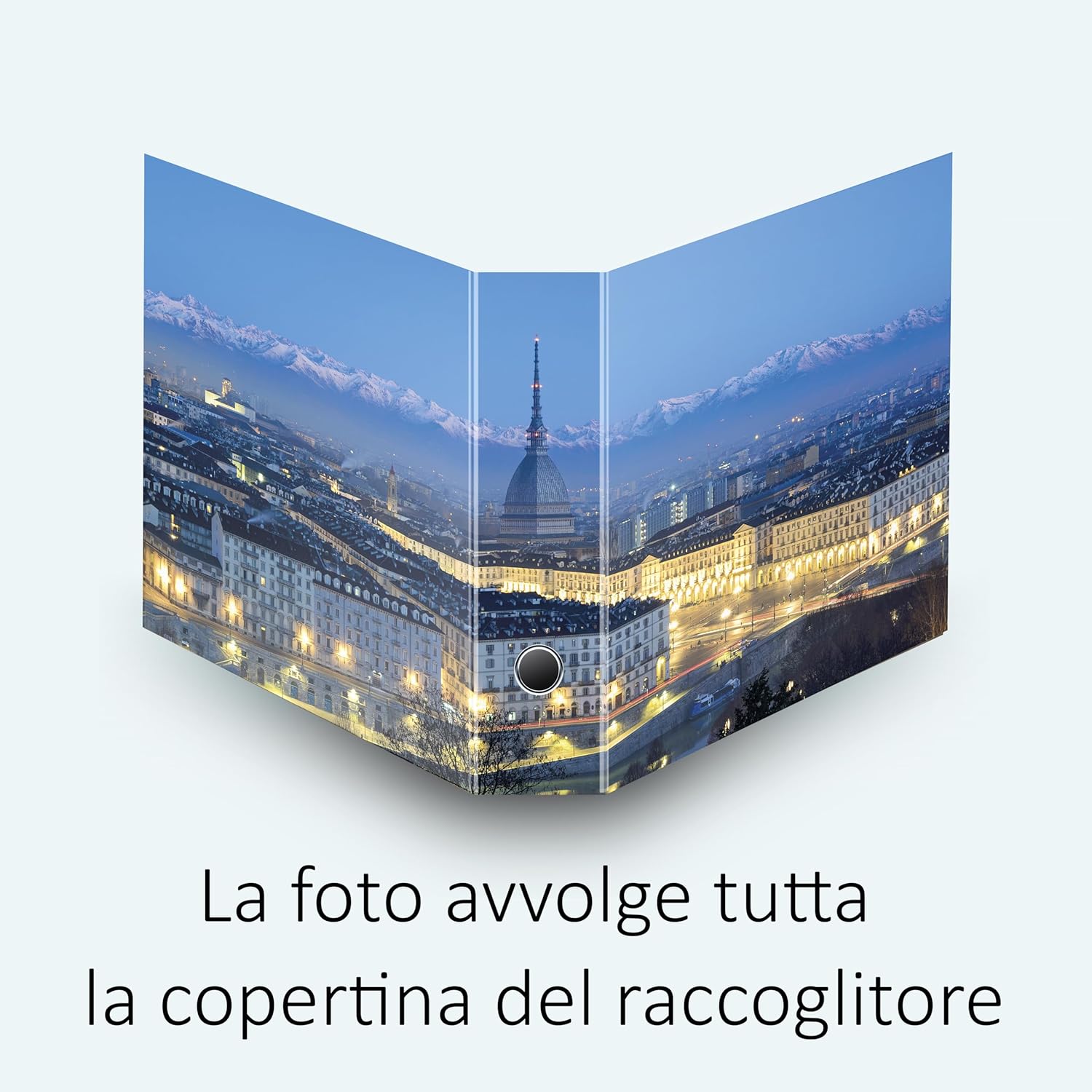 Set da 5 raccoglitori ad anelli TORINO - Faldoni SHAREPRINTING (H31 con 2 anelli)