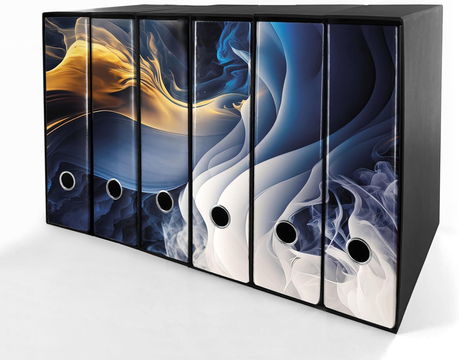 Set da 6 raccoglitori ad anelli MURALES ASTRATTO - Faldoni SHAREPRINTING (H31 con 2 anelli)