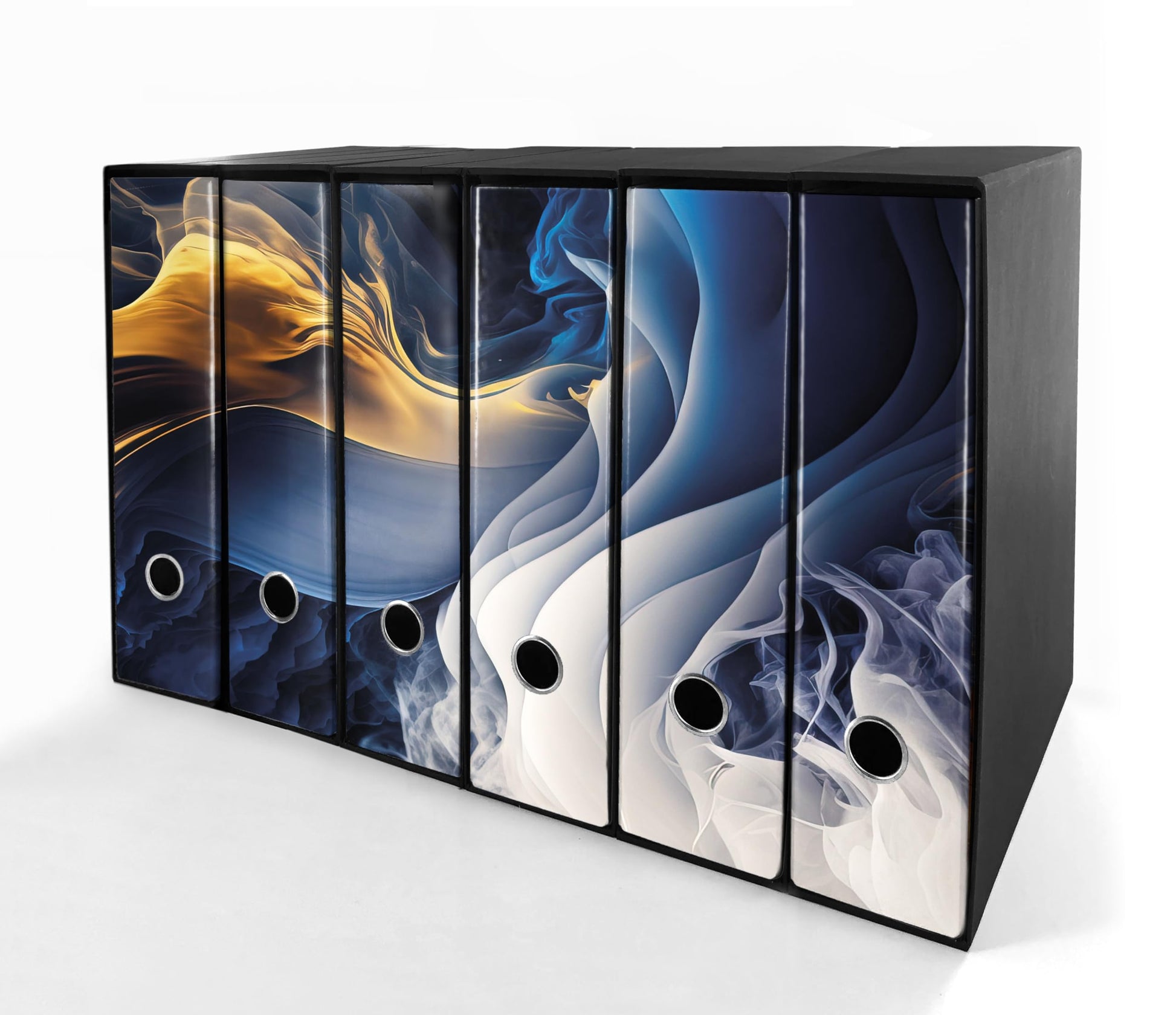 Set da 6 raccoglitori ad anelli MURALES ASTRATTO - Faldoni SHAREPRINTING (H31 con 2 anelli)