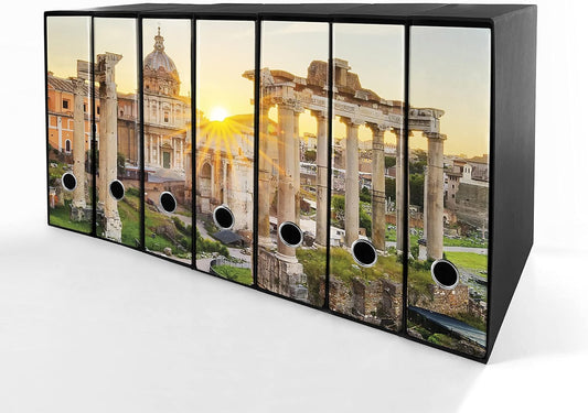 Set da 7 raccoglitori ad anelli ROMA ANTICA - Faldoni SHAREPRINTING (H31 con 2 anelli)