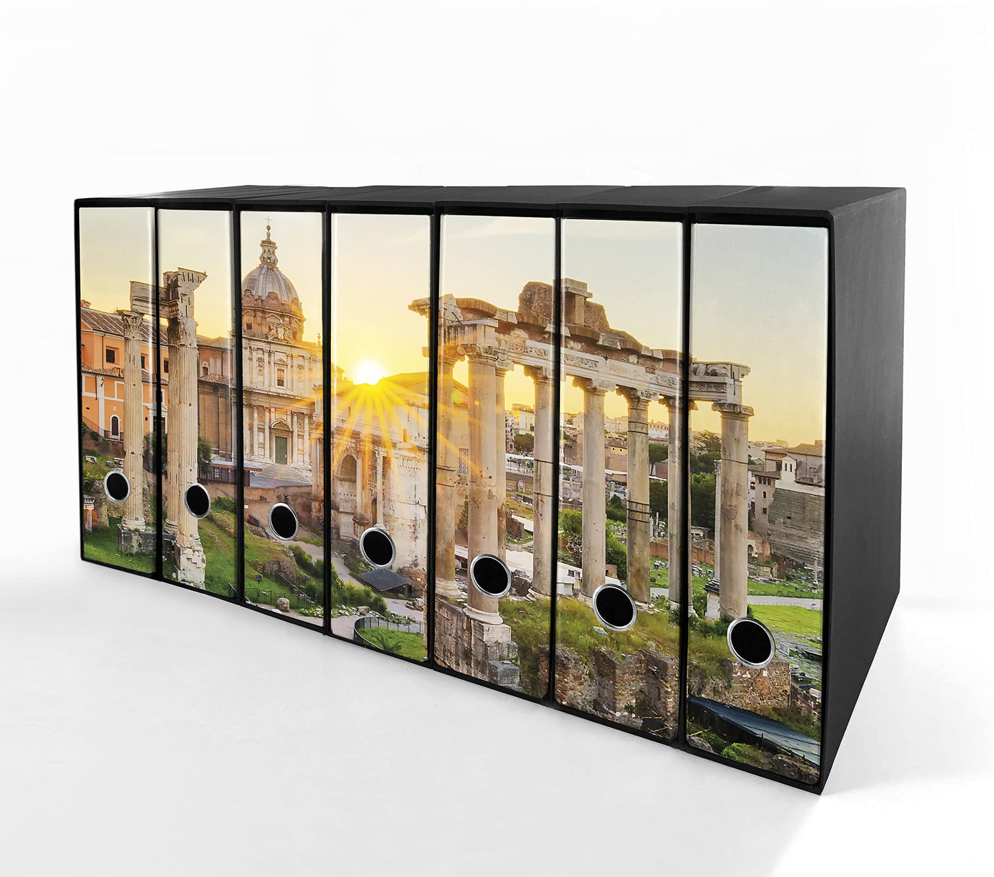 Set da 7 raccoglitori ad anelli ROMA ANTICA - Faldoni SHAREPRINTING (H31 con 2 anelli)