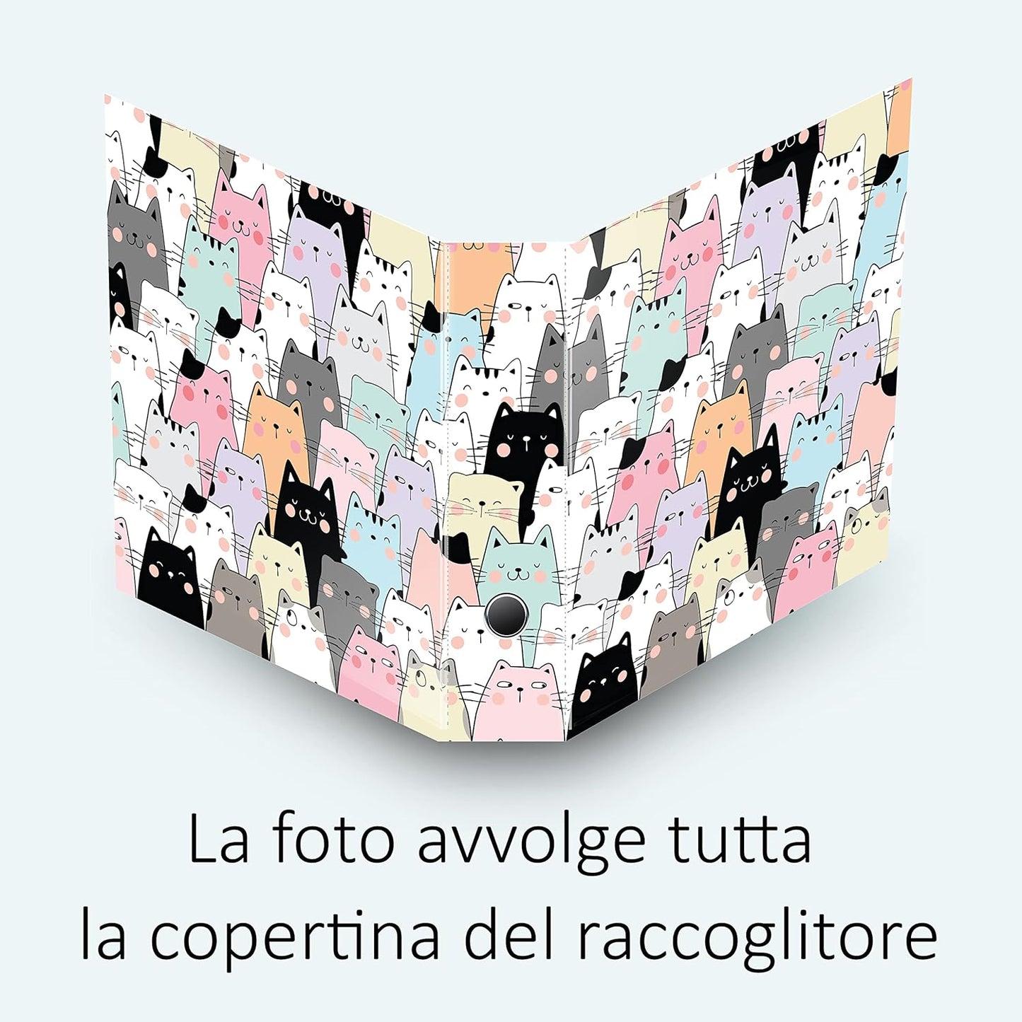 Set da 4 raccoglitori ad anelli - GATTONI (H31 cm con 2 anelli)