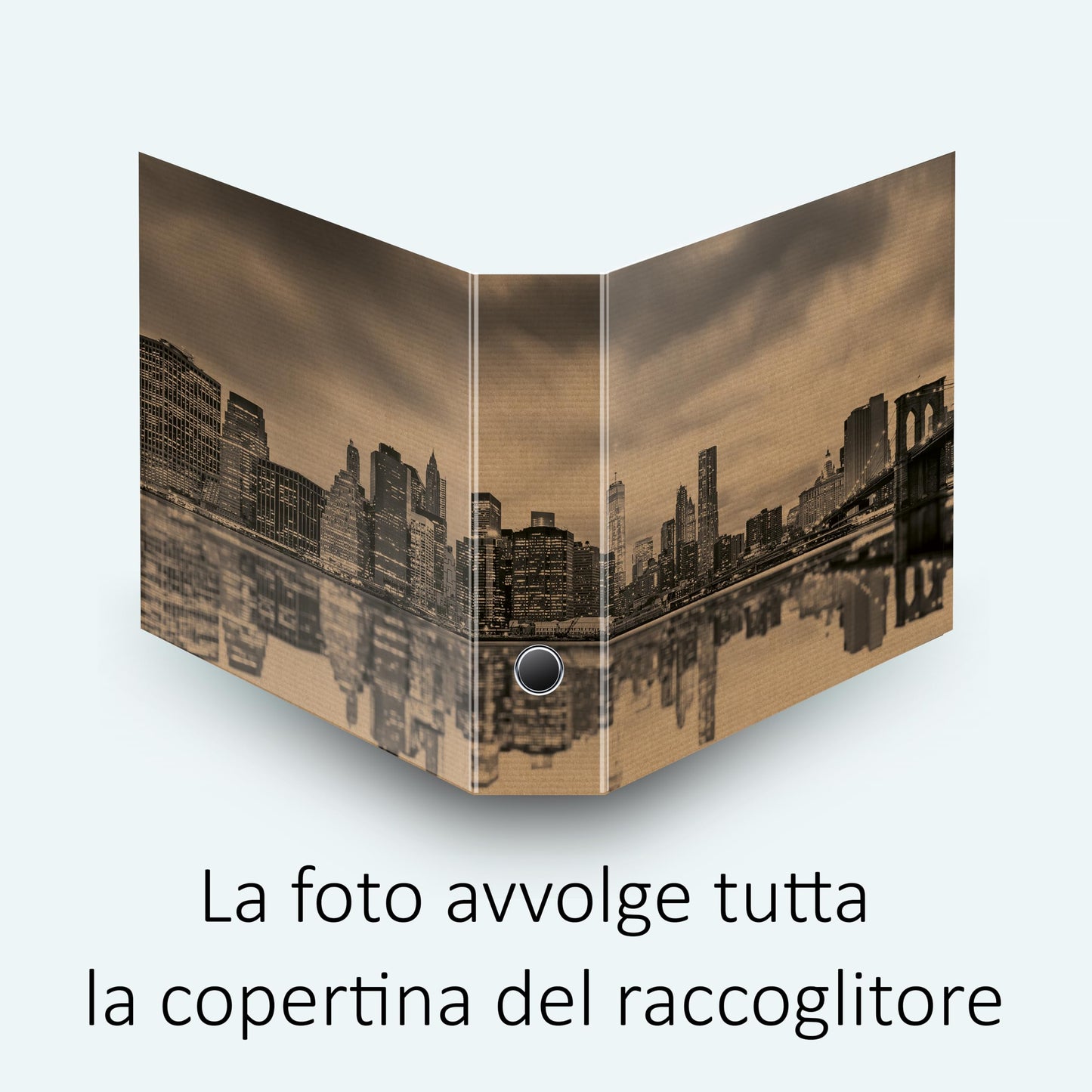 Raccoglitori ad anelli Avana NEW YORK - Set da 4 raccoglitori - SHAREPRINTING Faldoni