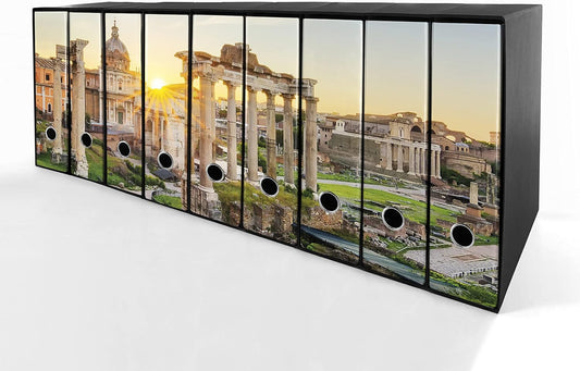 Set da 9 raccoglitori ad anelli ROMA ANTICA - Faldoni SHAREPRINTING (H31 con 2 anelli)