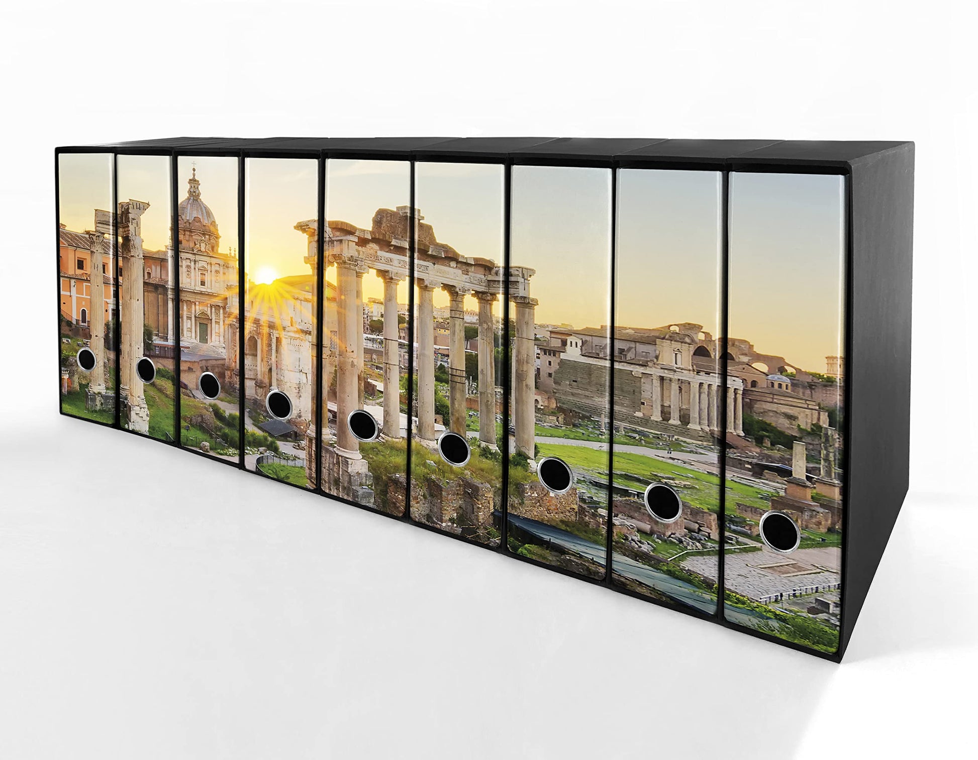 Set da 9 raccoglitori ad anelli ROMA ANTICA - Faldoni SHAREPRINTING (H31 con 2 anelli)