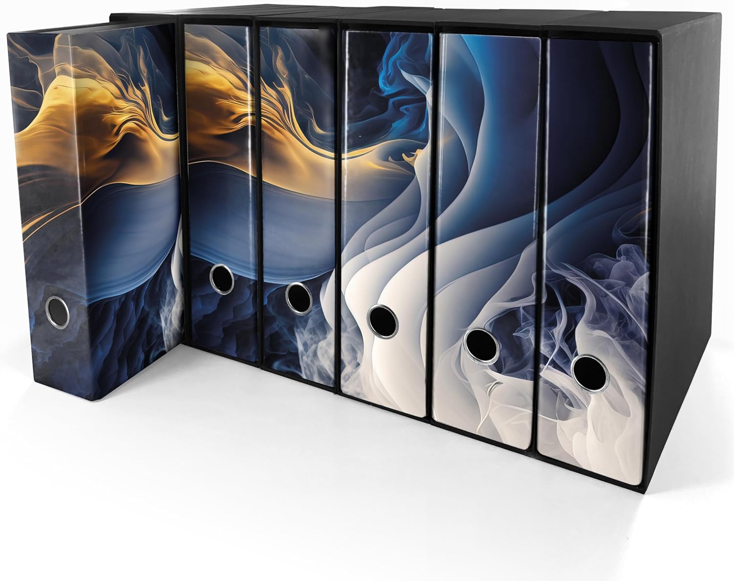 Set da 6 raccoglitori ad anelli MURALES ASTRATTO - Faldoni SHAREPRINTING (H31 con 2 anelli)