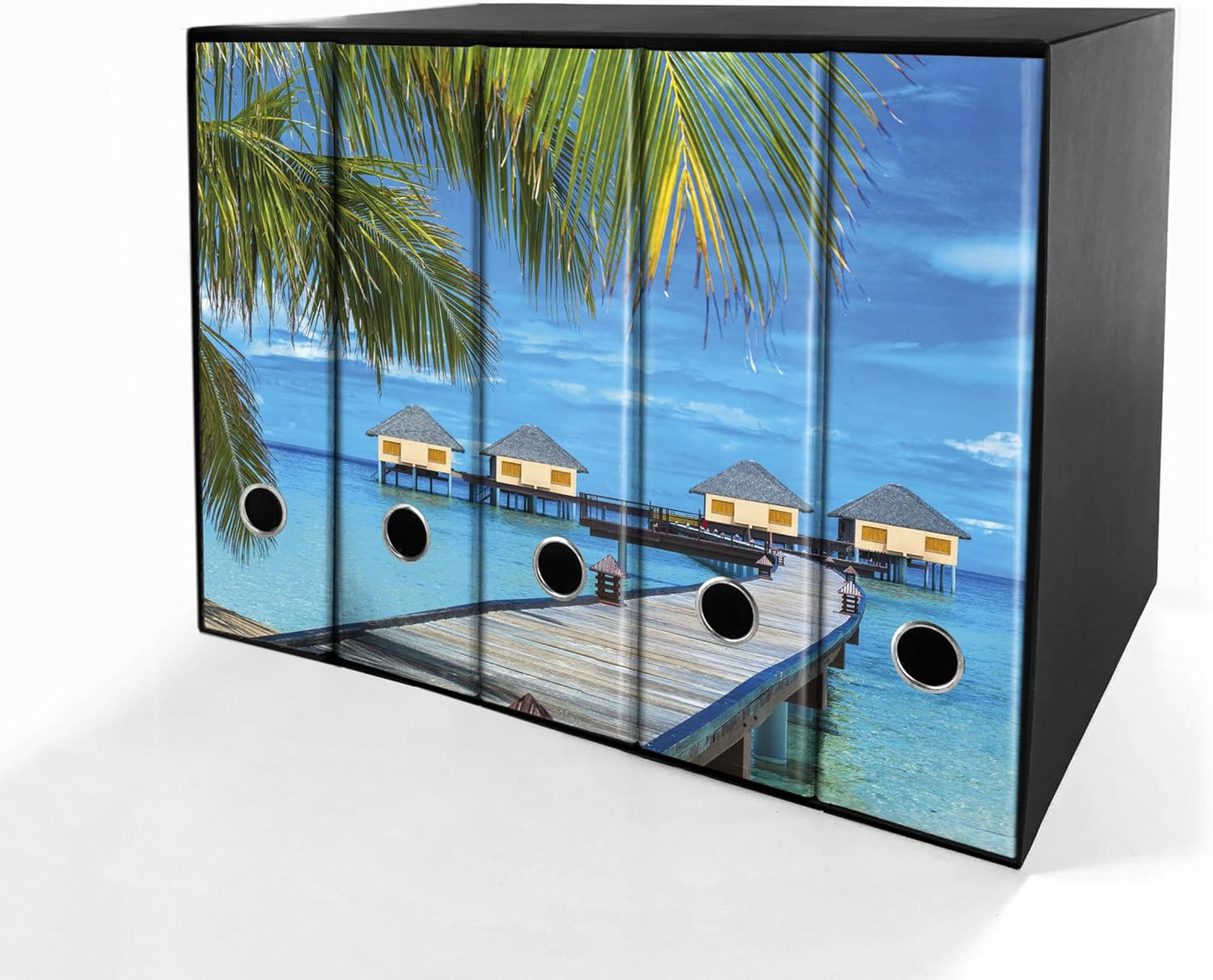 Set da 5 raccoglitori ad anelli MALDIVE - Faldoni SHAREPRINTING (H31 con 2 anelli)
