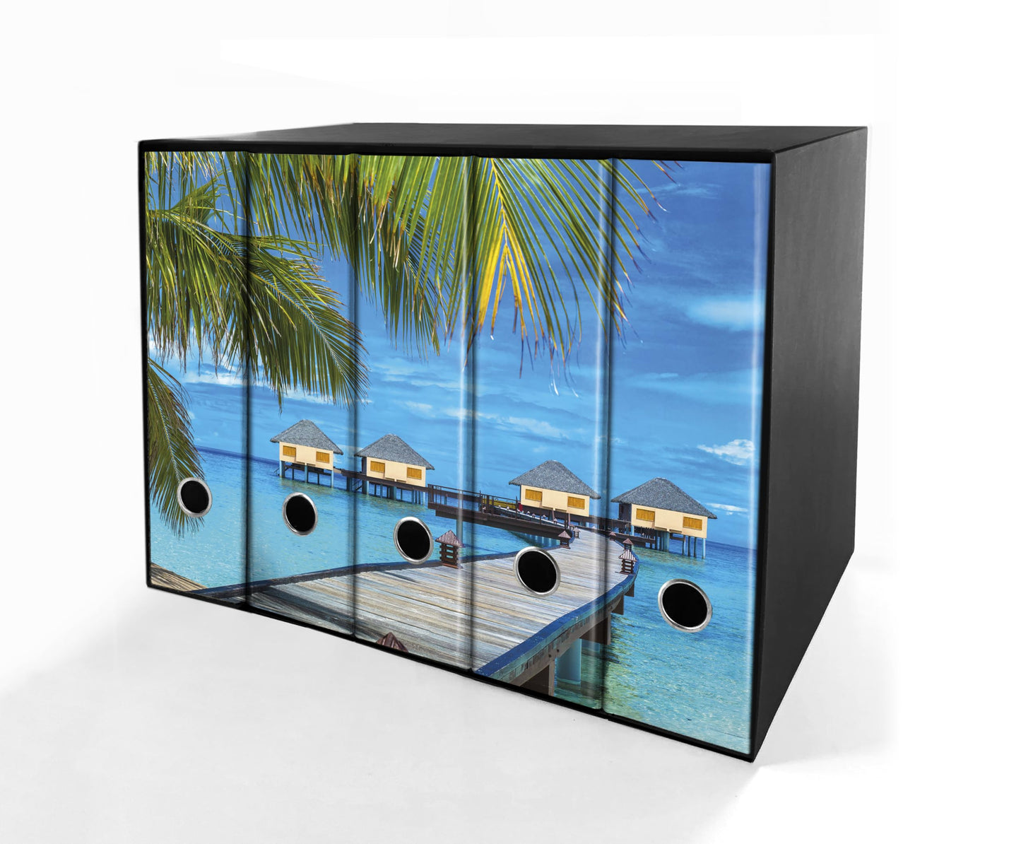 Set da 5 raccoglitori ad anelli MALDIVE - Faldoni SHAREPRINTING (H31 con 2 anelli)