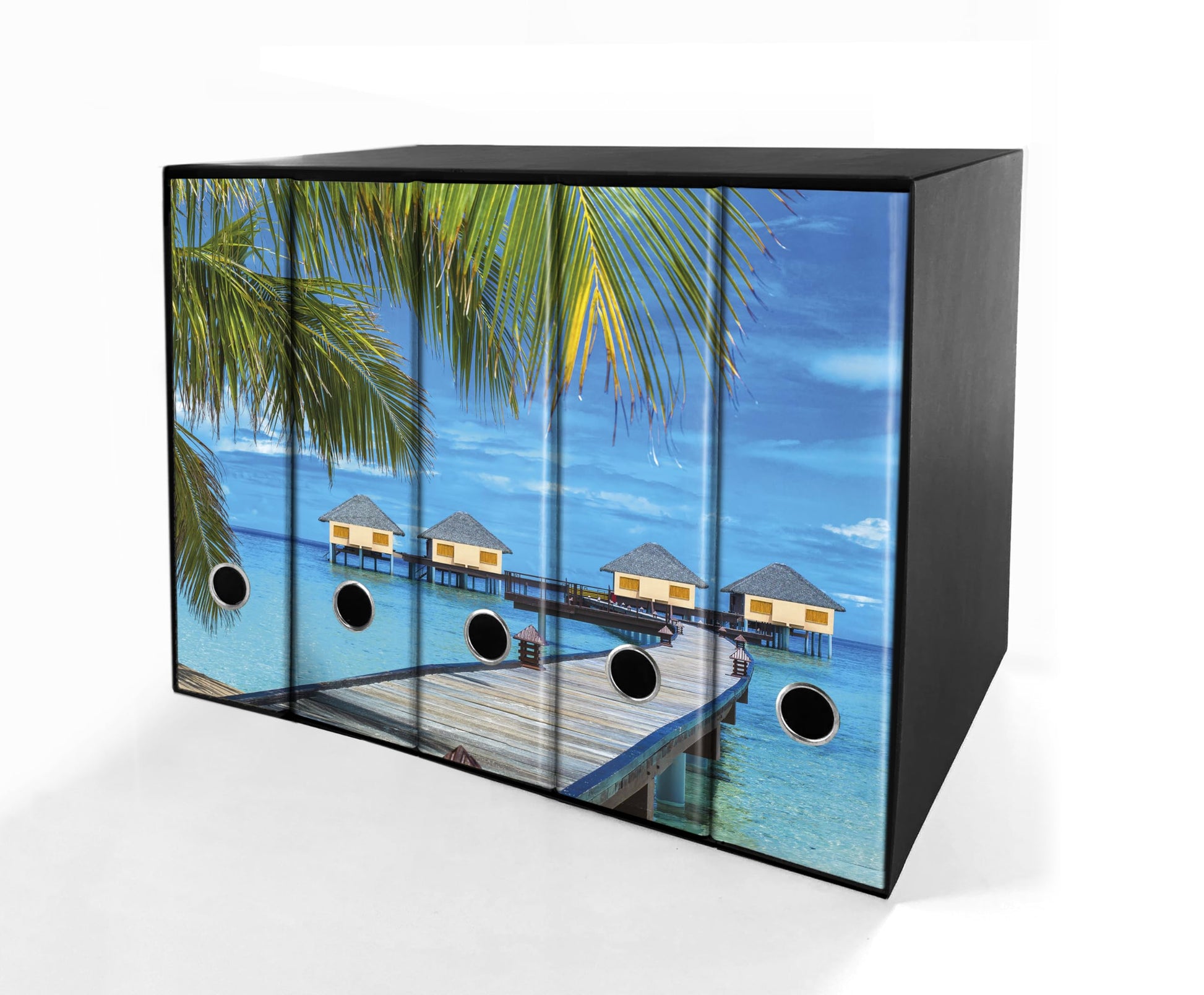 Set da 5 raccoglitori ad anelli MALDIVE - Faldoni SHAREPRINTING (H31 con 2 anelli)