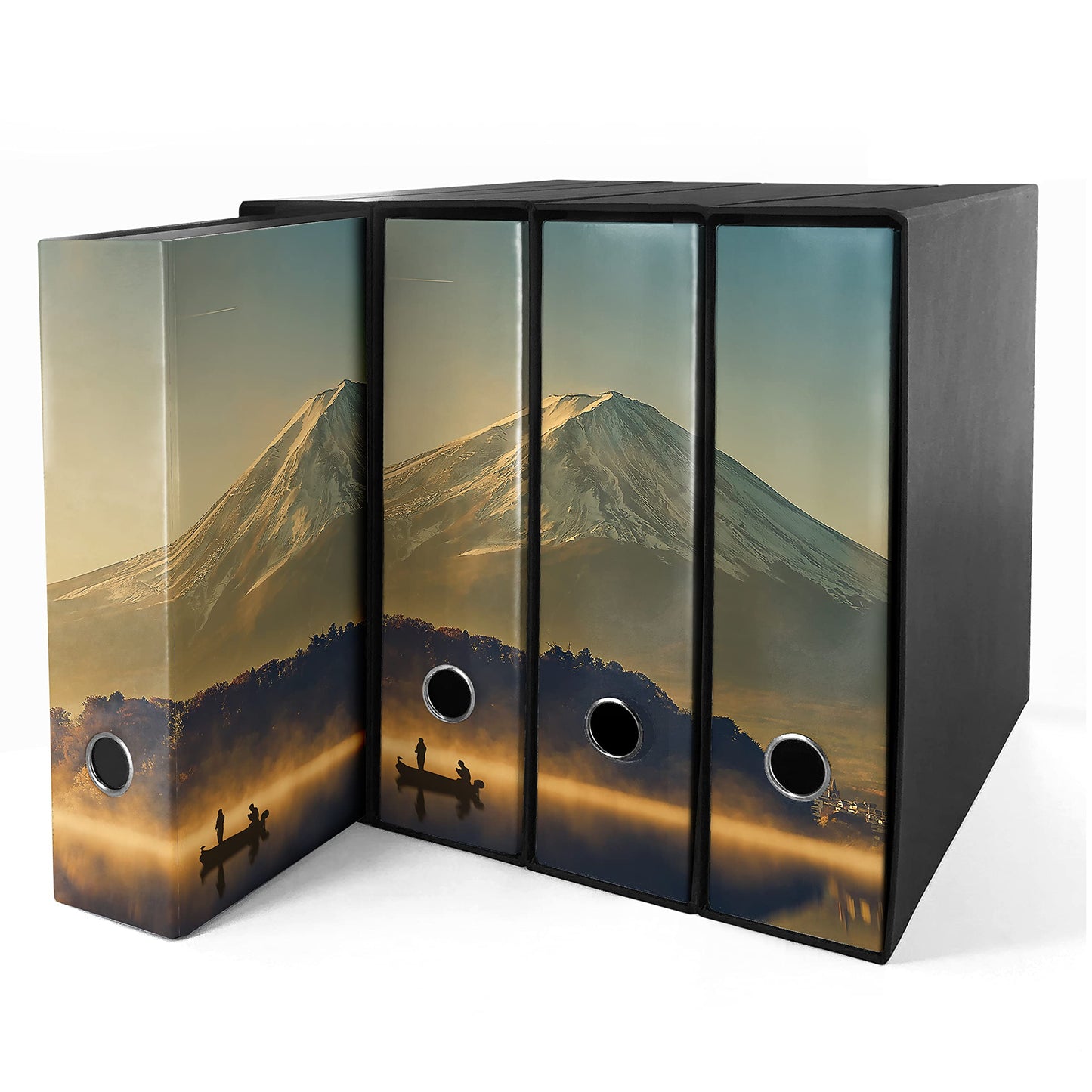 Set da 4 raccoglitori ad anelli - MONTE FUJI