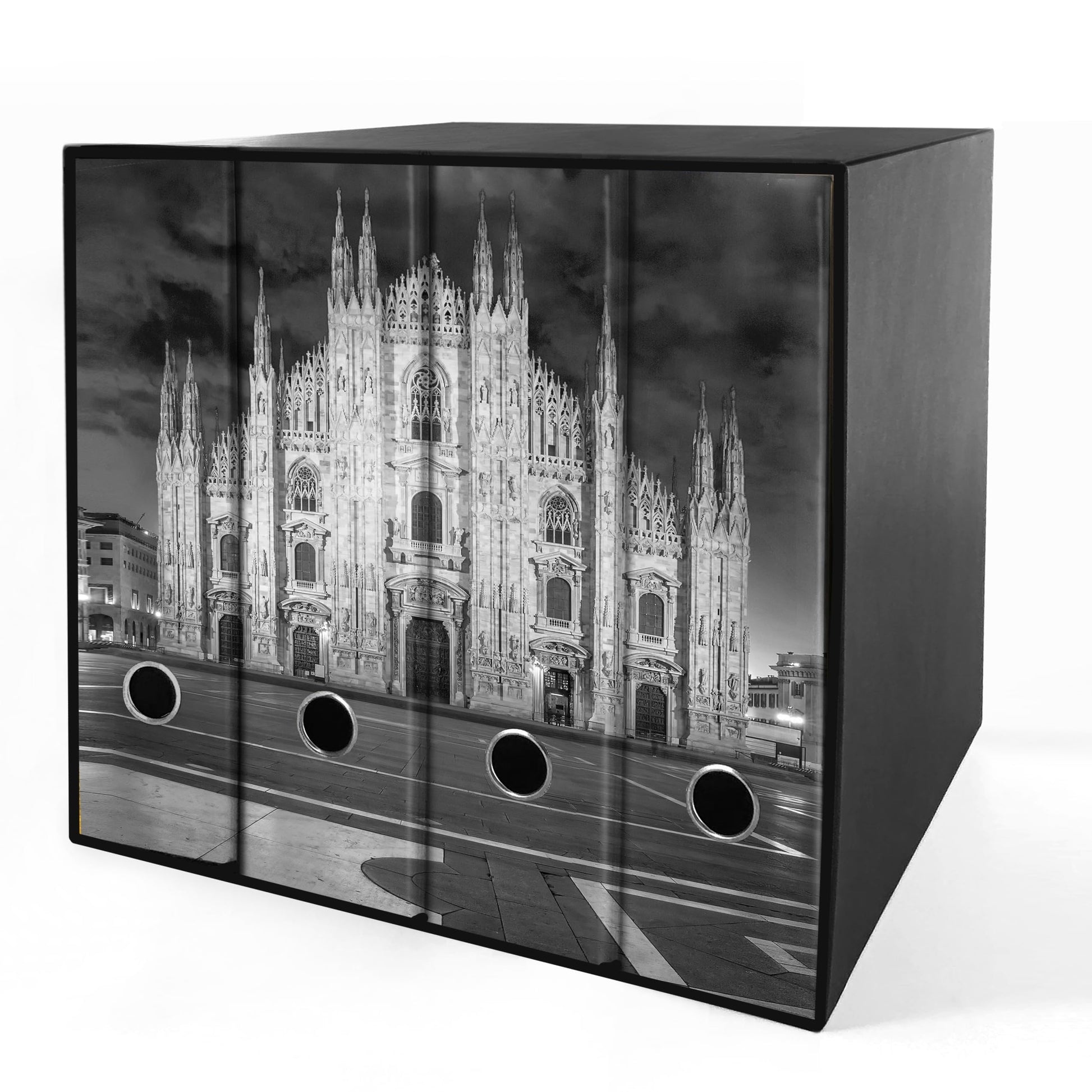 Set da 4 raccoglitori ad anelli DUOMO DI MILANO - Faldoni SHAREPRINTING (H31 con 2 anelli)