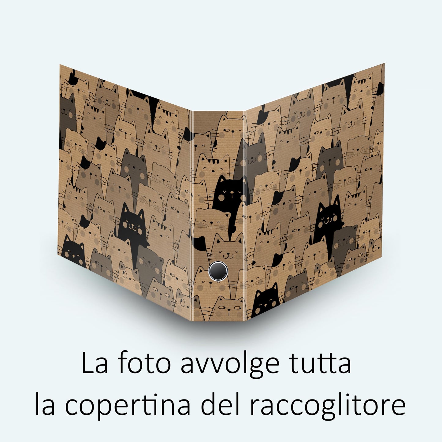 Raccoglitori ad anelli Avana GATTONI - Set da 4 raccoglitori - SHAREPRINTING Faldoni