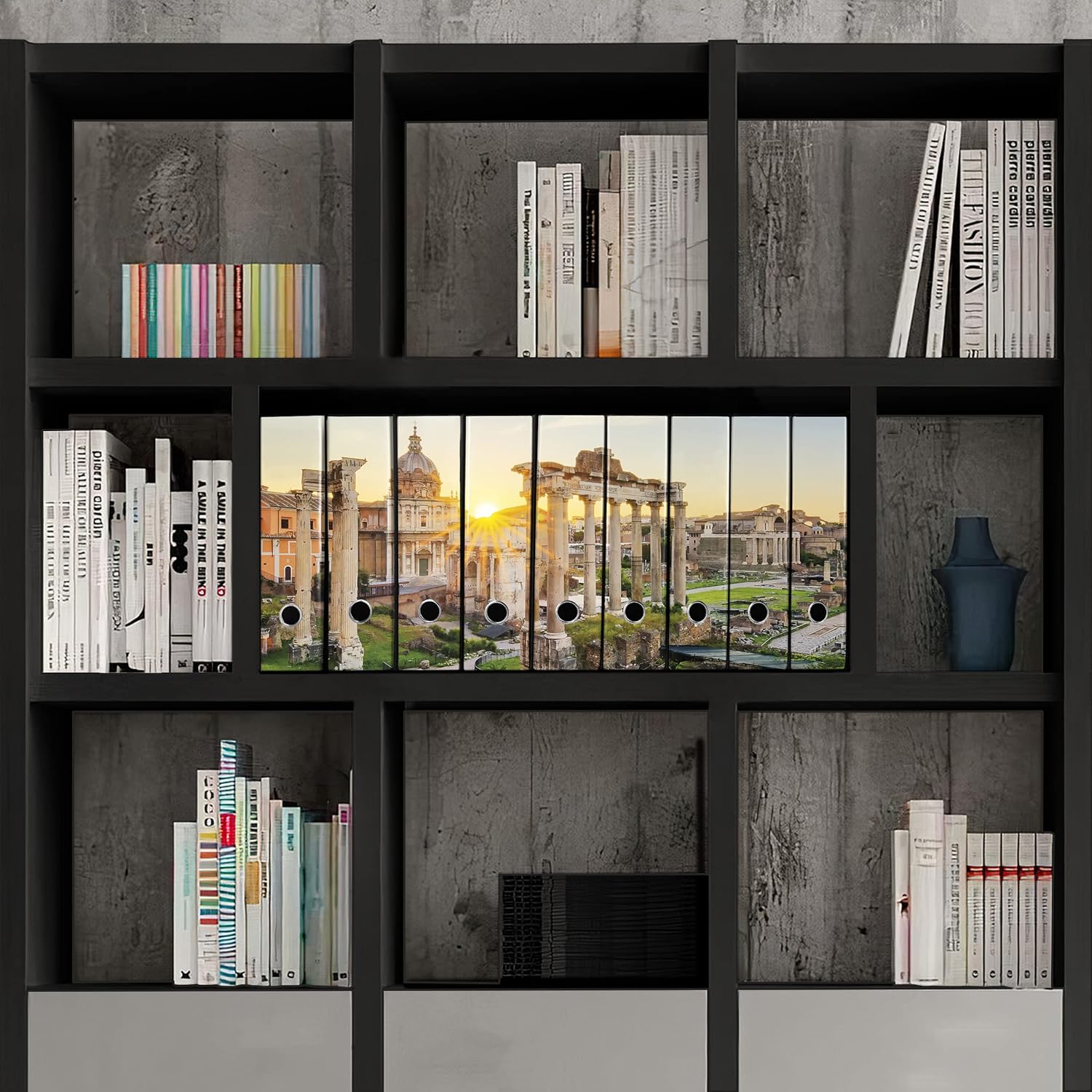 Set da 9 raccoglitori ad anelli ROMA ANTICA - Faldoni SHAREPRINTING (H31 con 2 anelli)