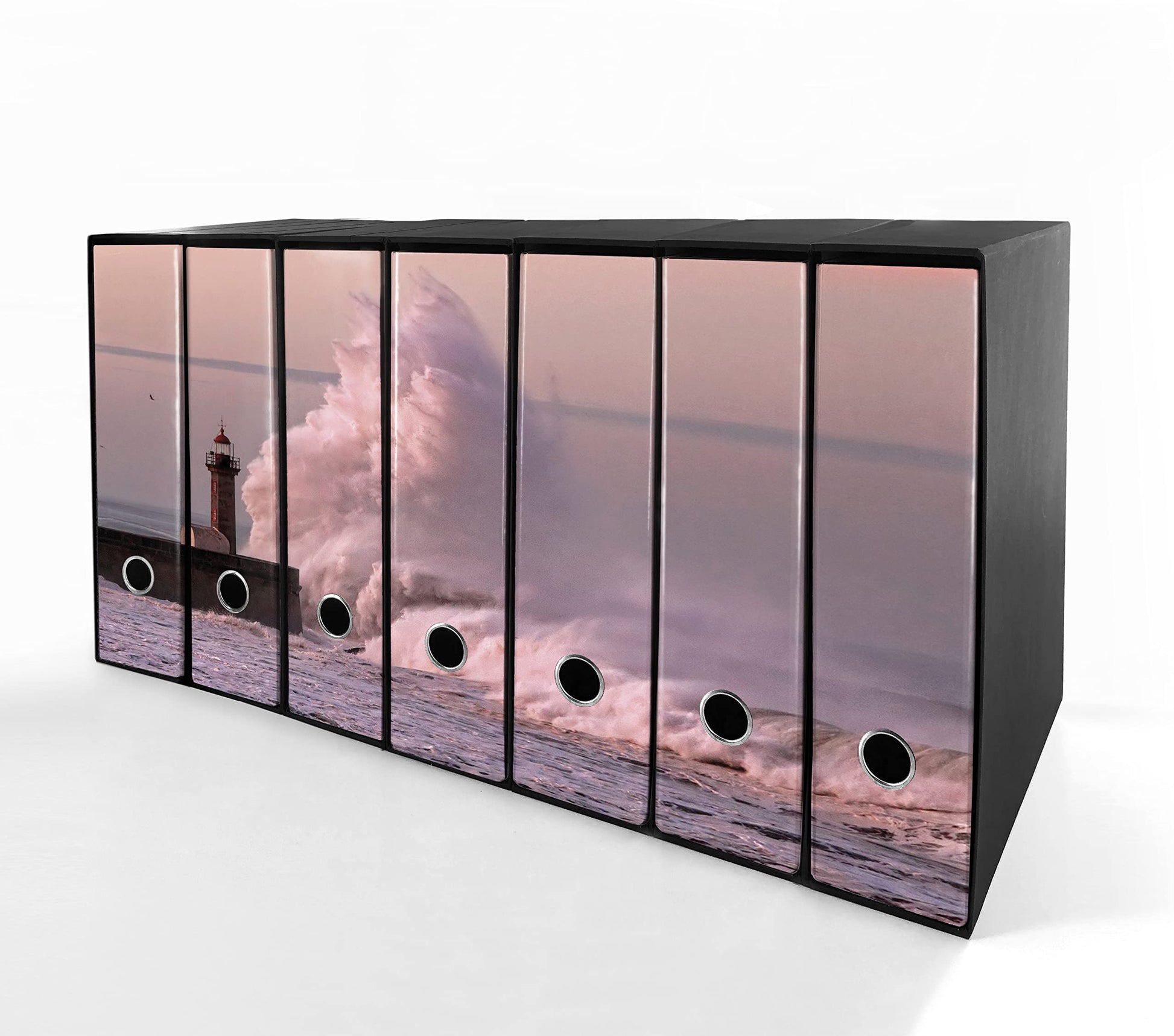 Set da 7 raccoglitori ad anelli FARO CON ONDA - Faldoni SHAREPRINTING (H31 con 2 anelli)