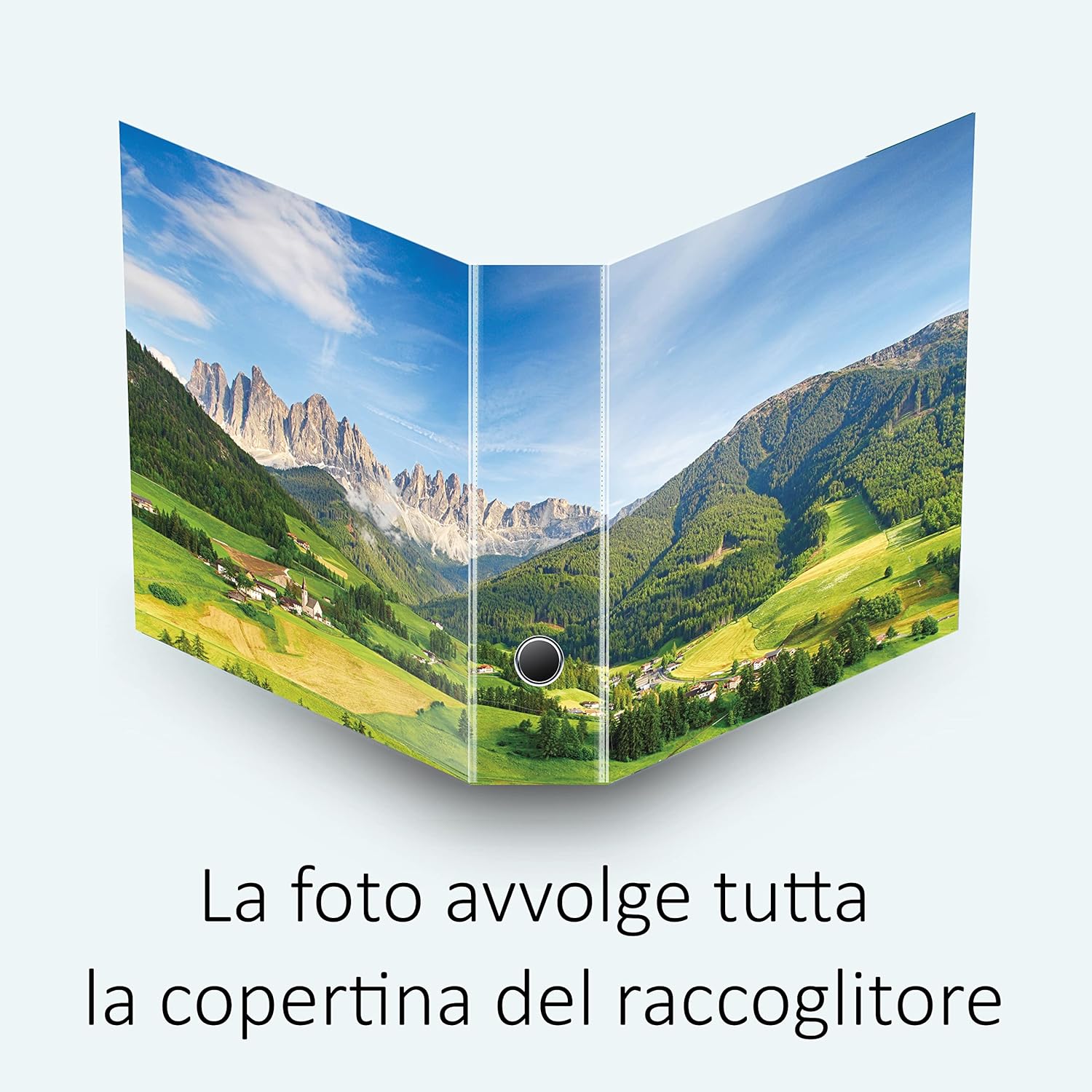 Set da 7 raccoglitori ad anelli SCENARIO ALPINO - Faldoni SHAREPRINTING (H31 con 2 anelli)