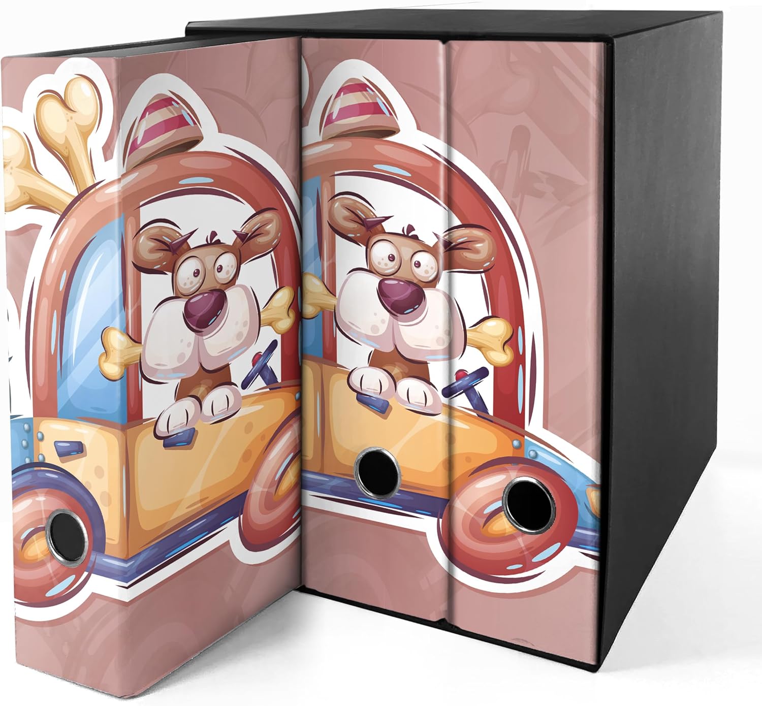 Set 3 raccoglitori ad anelli - FUFI (H31 cm con 2 anelli)