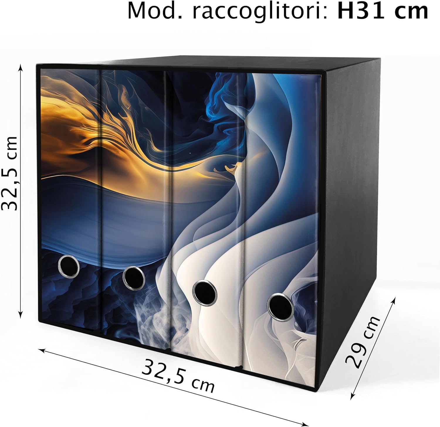 Set da 4 raccoglitori ad anelli MURALES ASTRATTO - Faldoni SHAREPRINTING (H31 con 2 anelli)