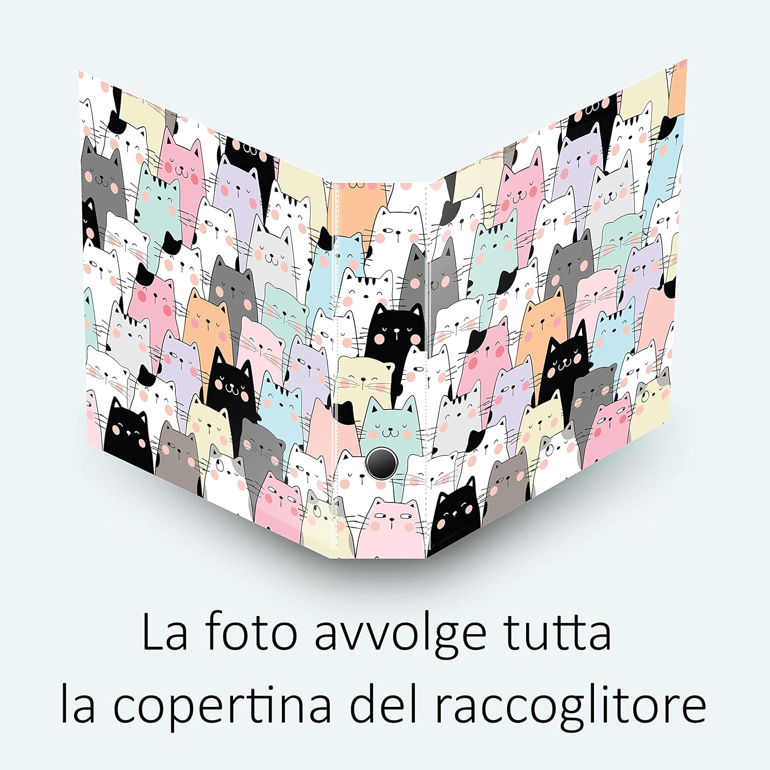 Set da 8 raccoglitori ad anelli GATTONI - Faldoni SHAREPRINTING (H31 con 2 anelli)