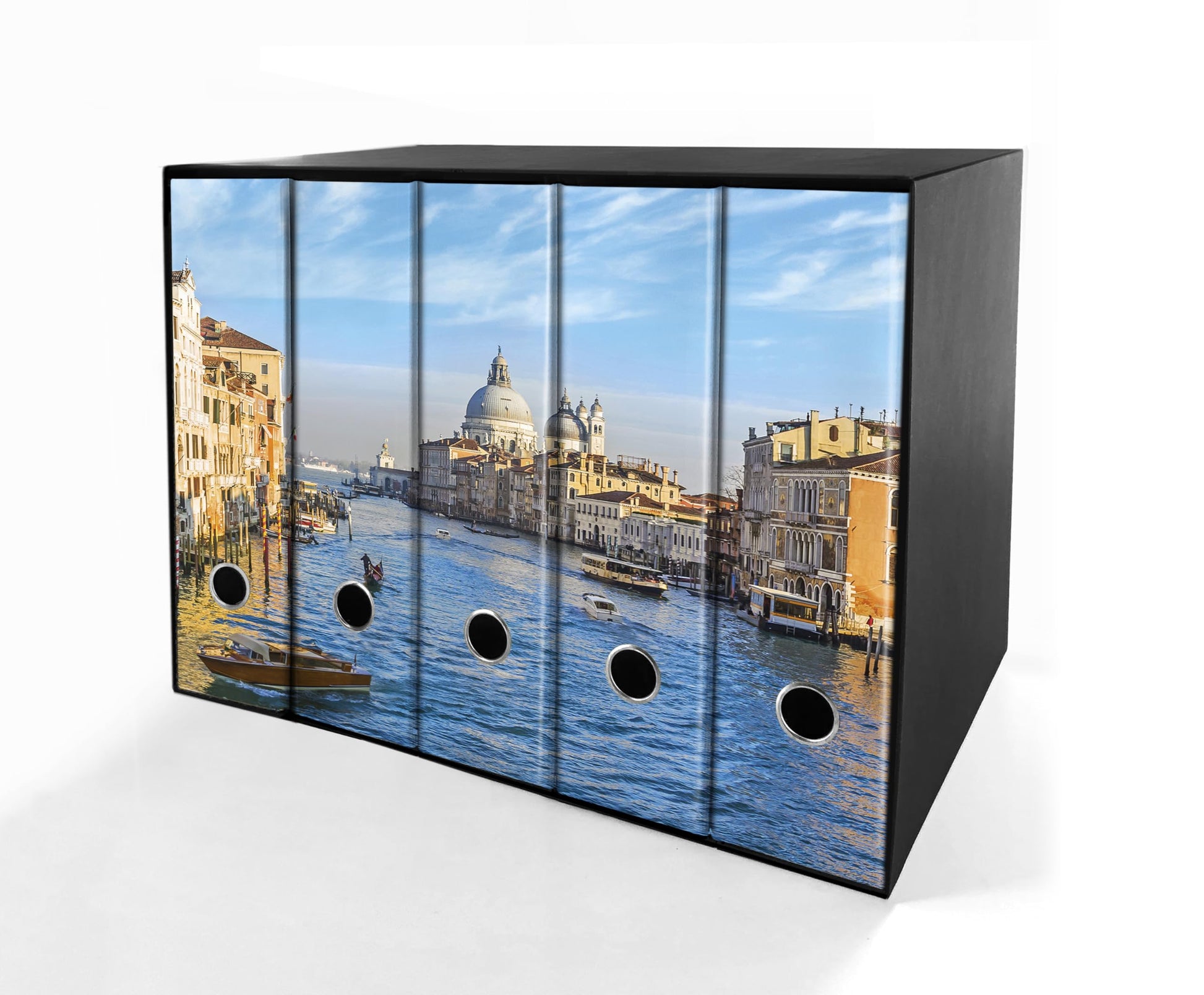 Set da 5 raccoglitori ad anelli VENEZIA, CANAL GRANDE - Faldoni SHAREPRINTING (H31 con 2 anelli)