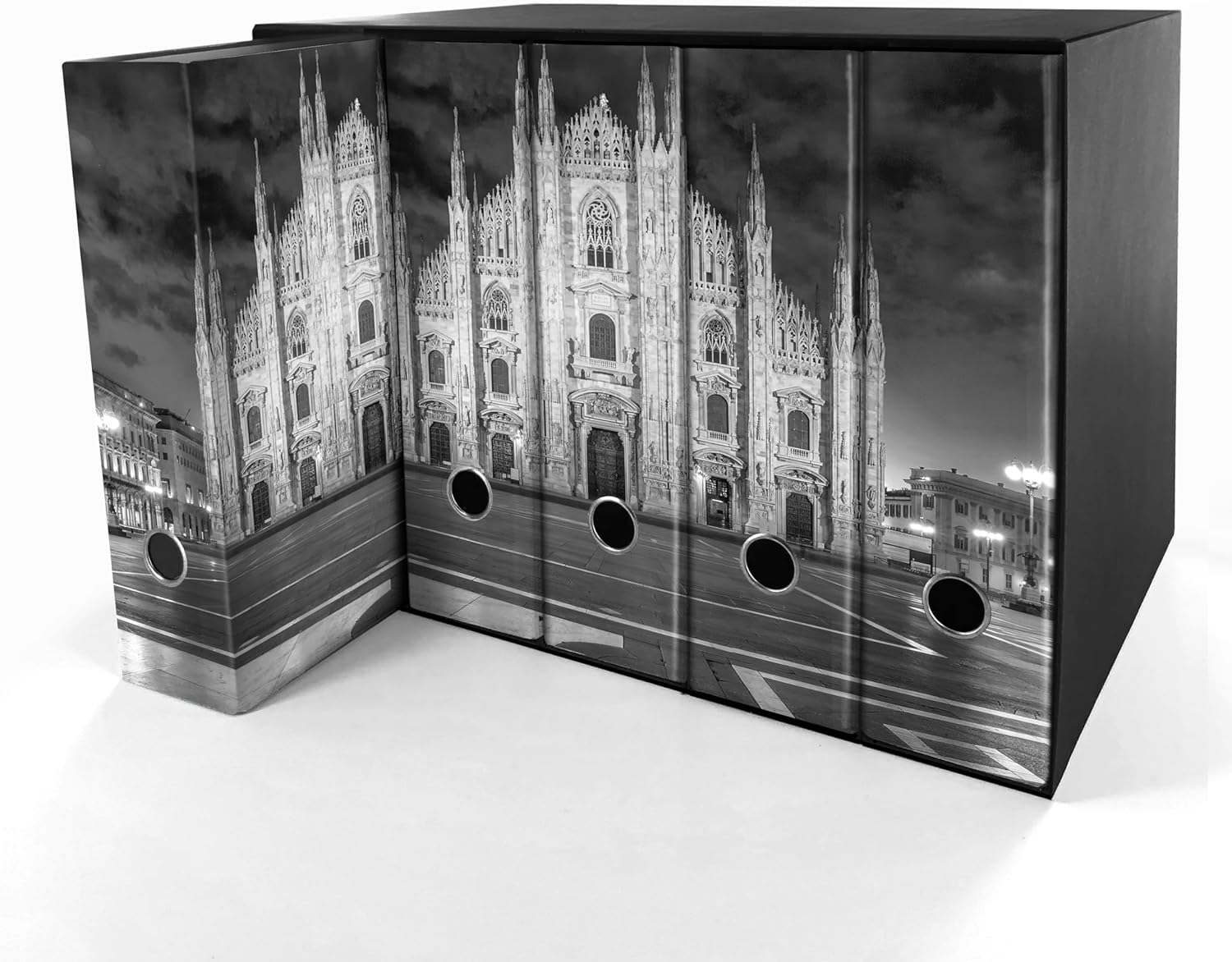 Set da 5 raccoglitori ad anelli - Duomo di MIlano (H31 cm con 2 anelli)