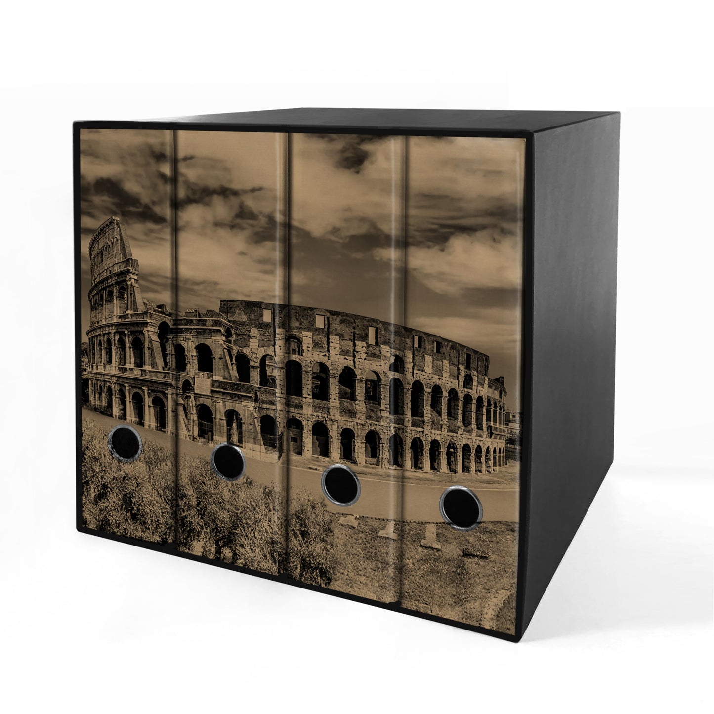 Raccoglitori ad anelli Avana ROMA COLOSSEO - Set da 4 raccoglitori - SHAREPRINTING Faldoni