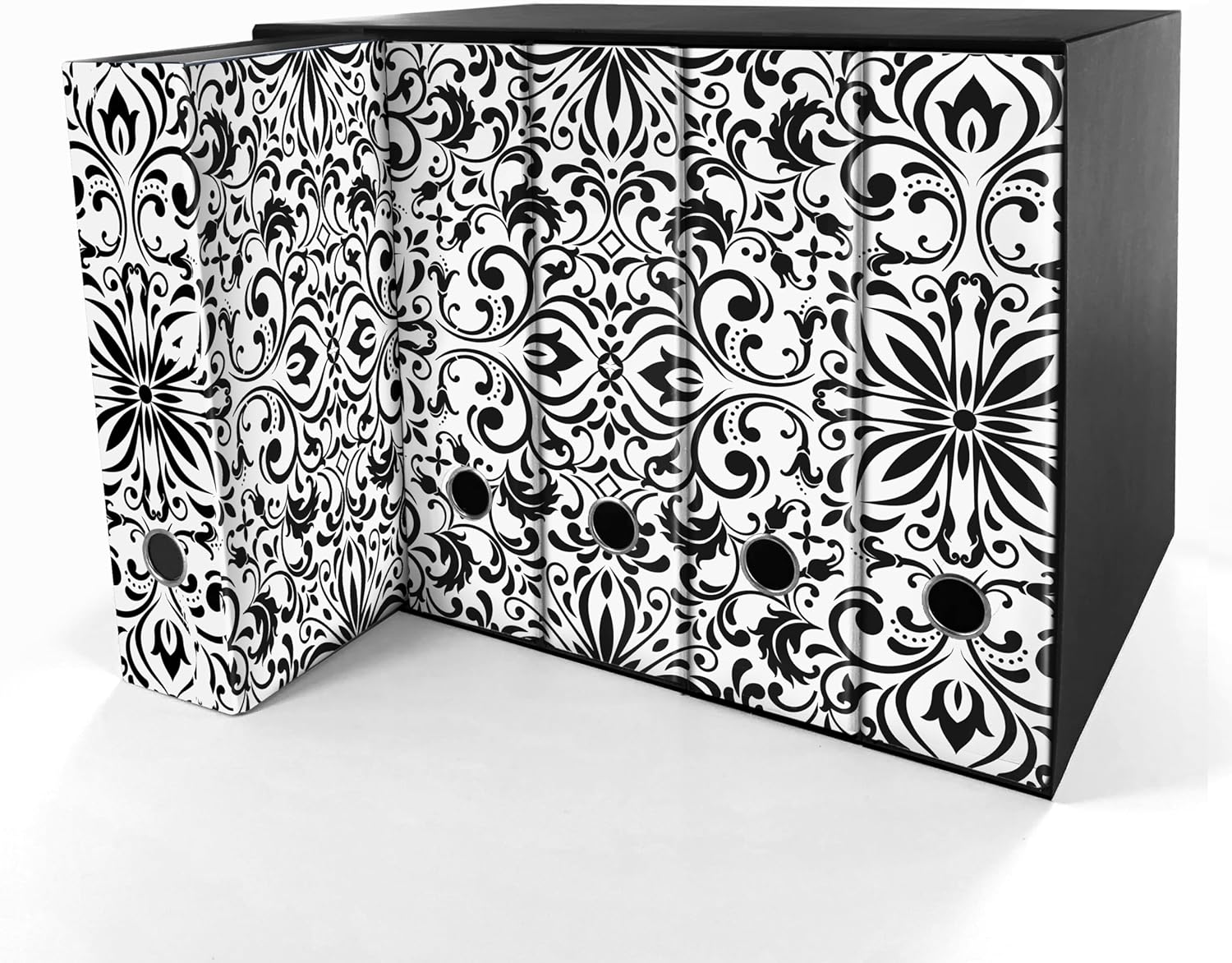Set da 5 raccoglitori ad anelli - DAMASCO (H31 cm con 2 anelli)