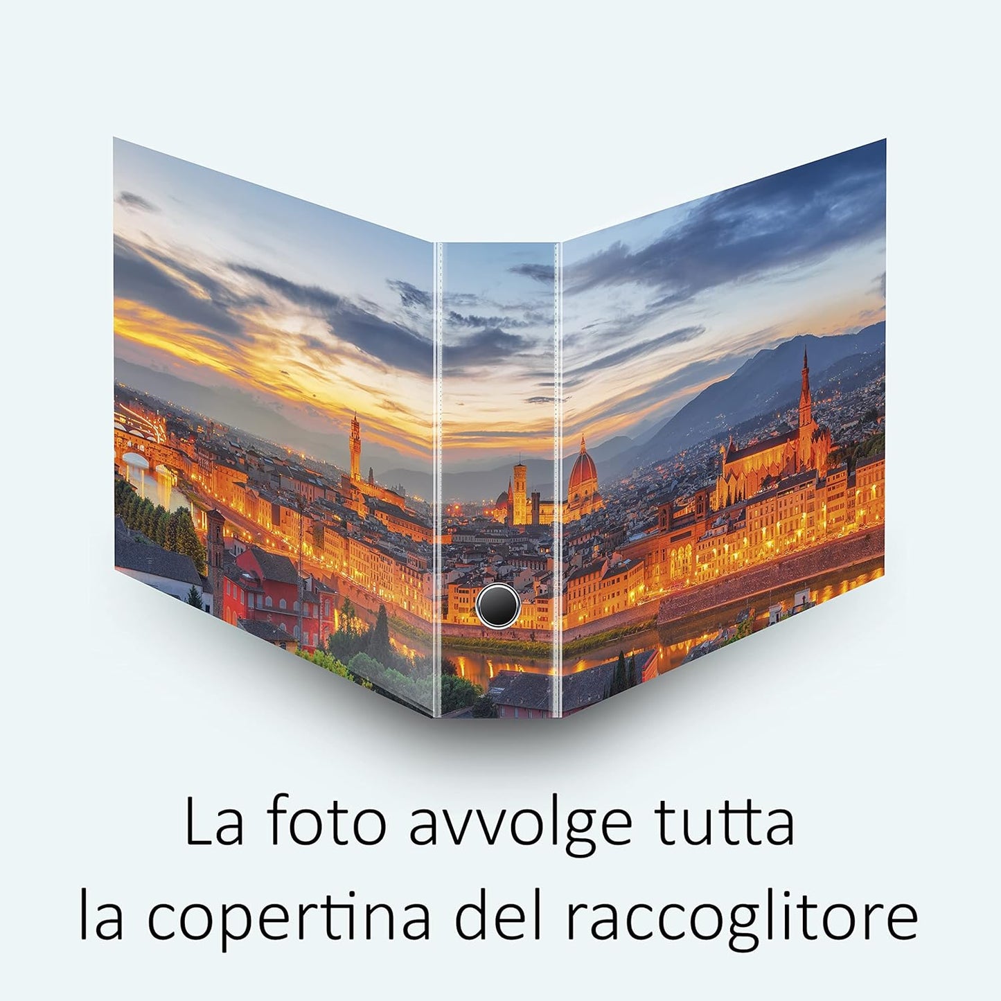 Set da 4 raccoglitori ad anelli FIRENZE - Faldoni SHAREPRINTING (H31 con 2 anelli)