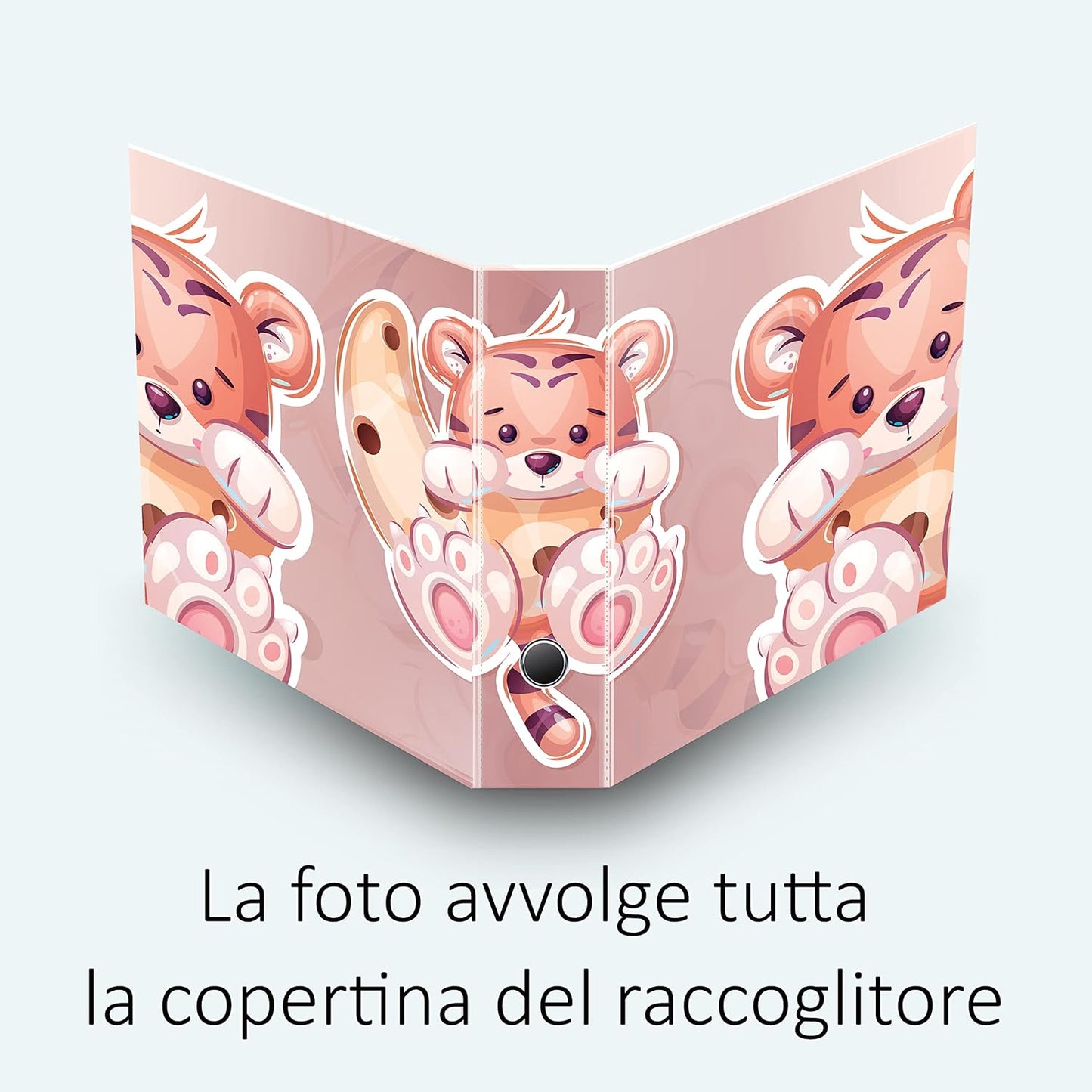 Set 3 raccoglitori ad anelli - TIGROTTA (H31 cm con 2 anelli)