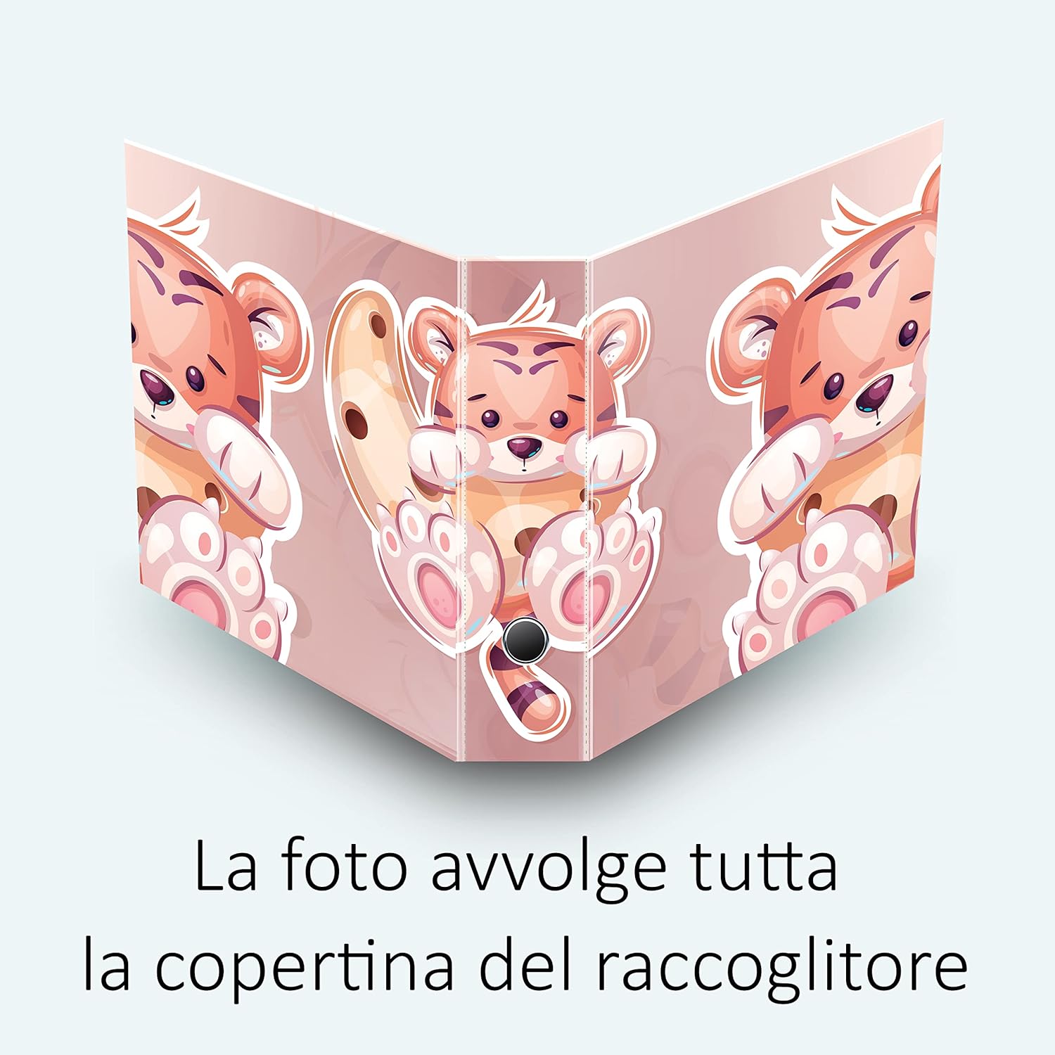 Set 3 raccoglitori ad anelli - TIGROTTA (H31 cm con 2 anelli)