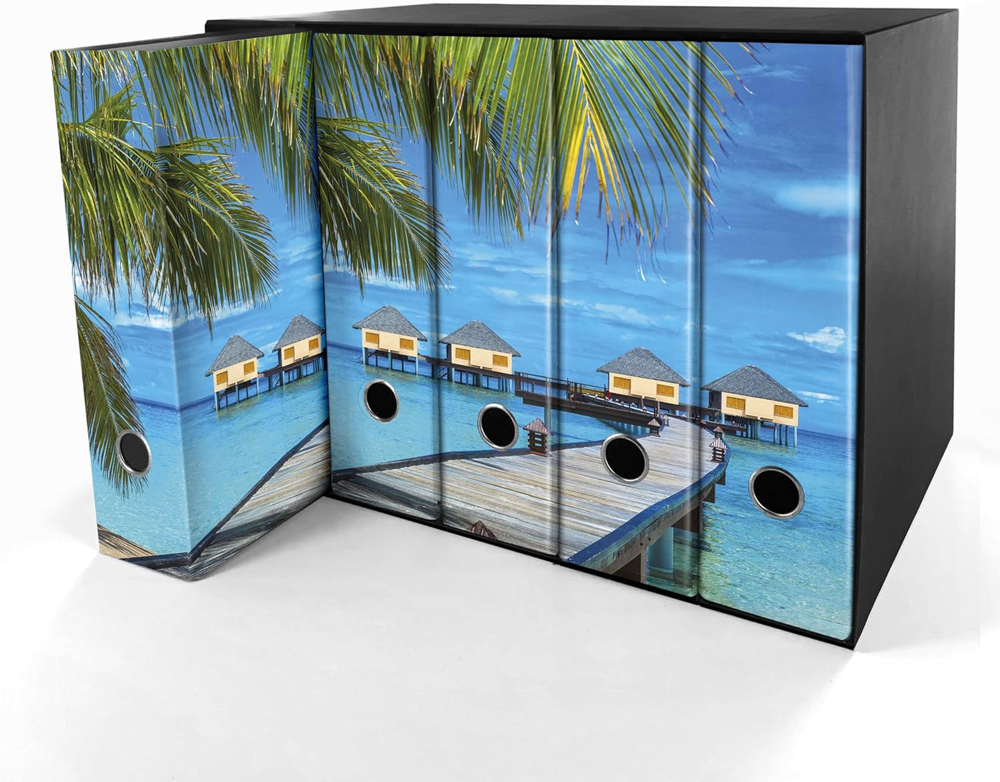 Set da 5 raccoglitori ad anelli MALDIVE - Faldoni SHAREPRINTING (H31 con 2 anelli)