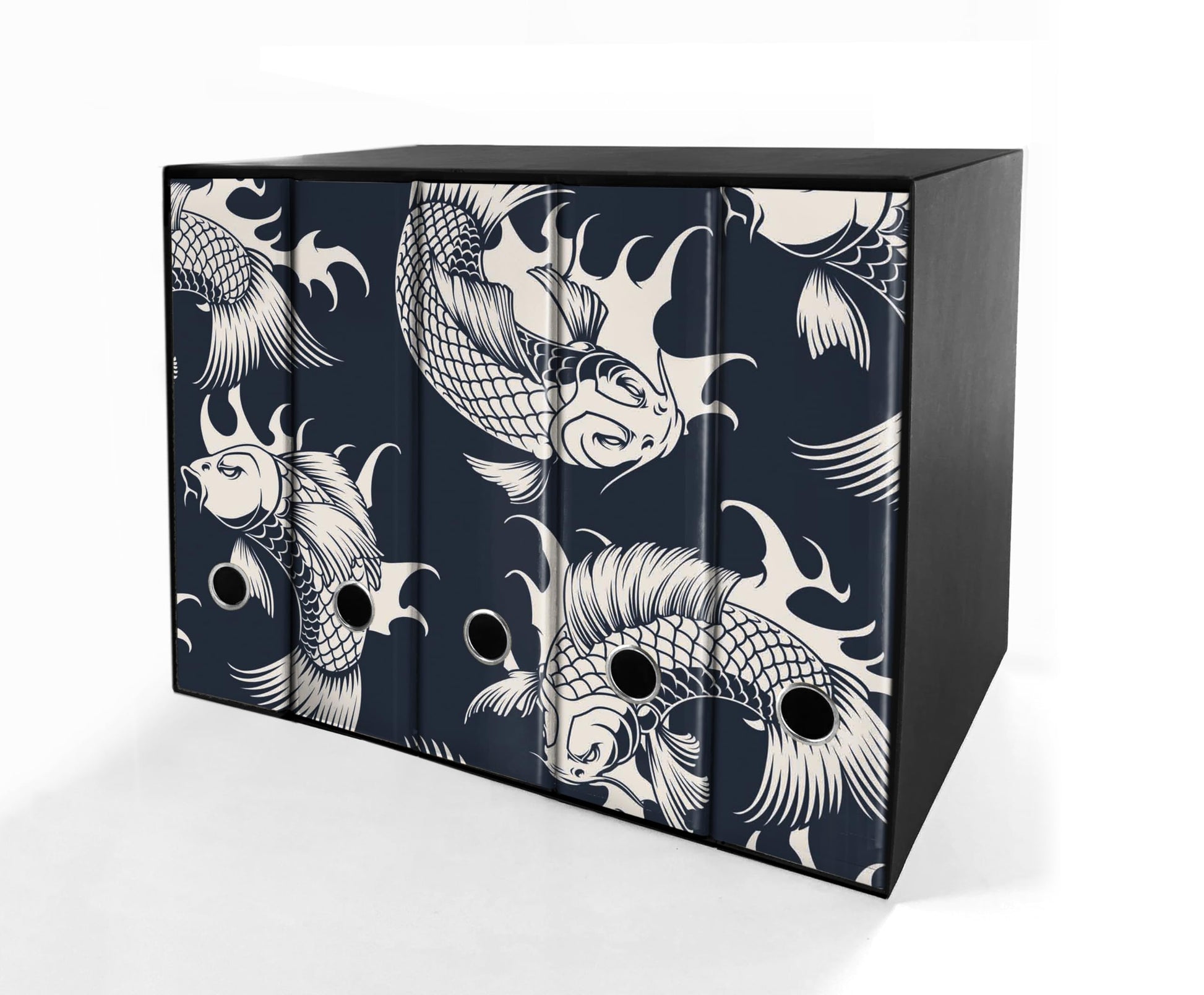 SET da 5 Raccoglitori ad anelli - CARPE BIANCHE (28x31 cm con 2 anelli)