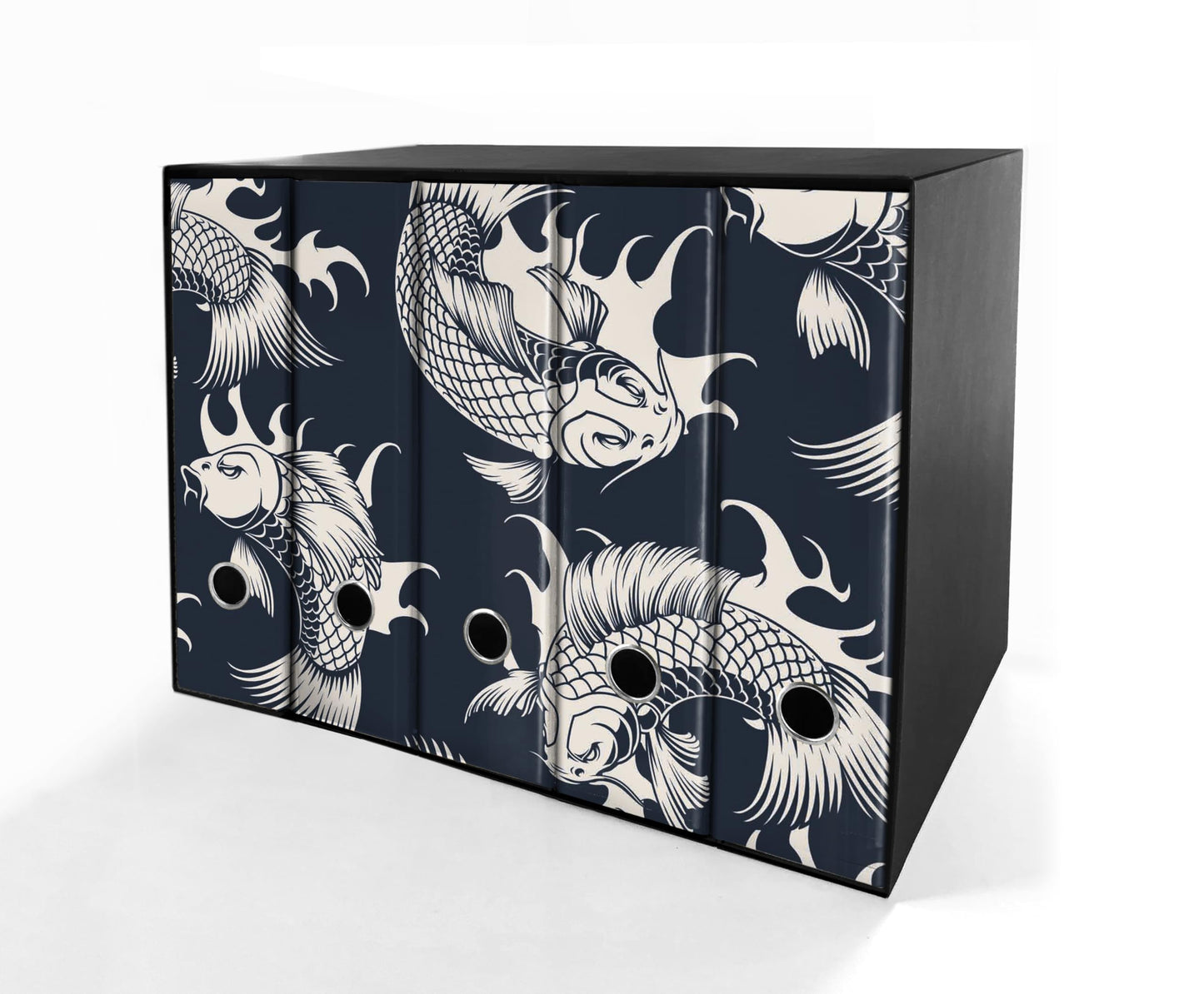 SET da 5 Raccoglitori ad anelli - CARPE BIANCHE (28x31 cm con 2 anelli)