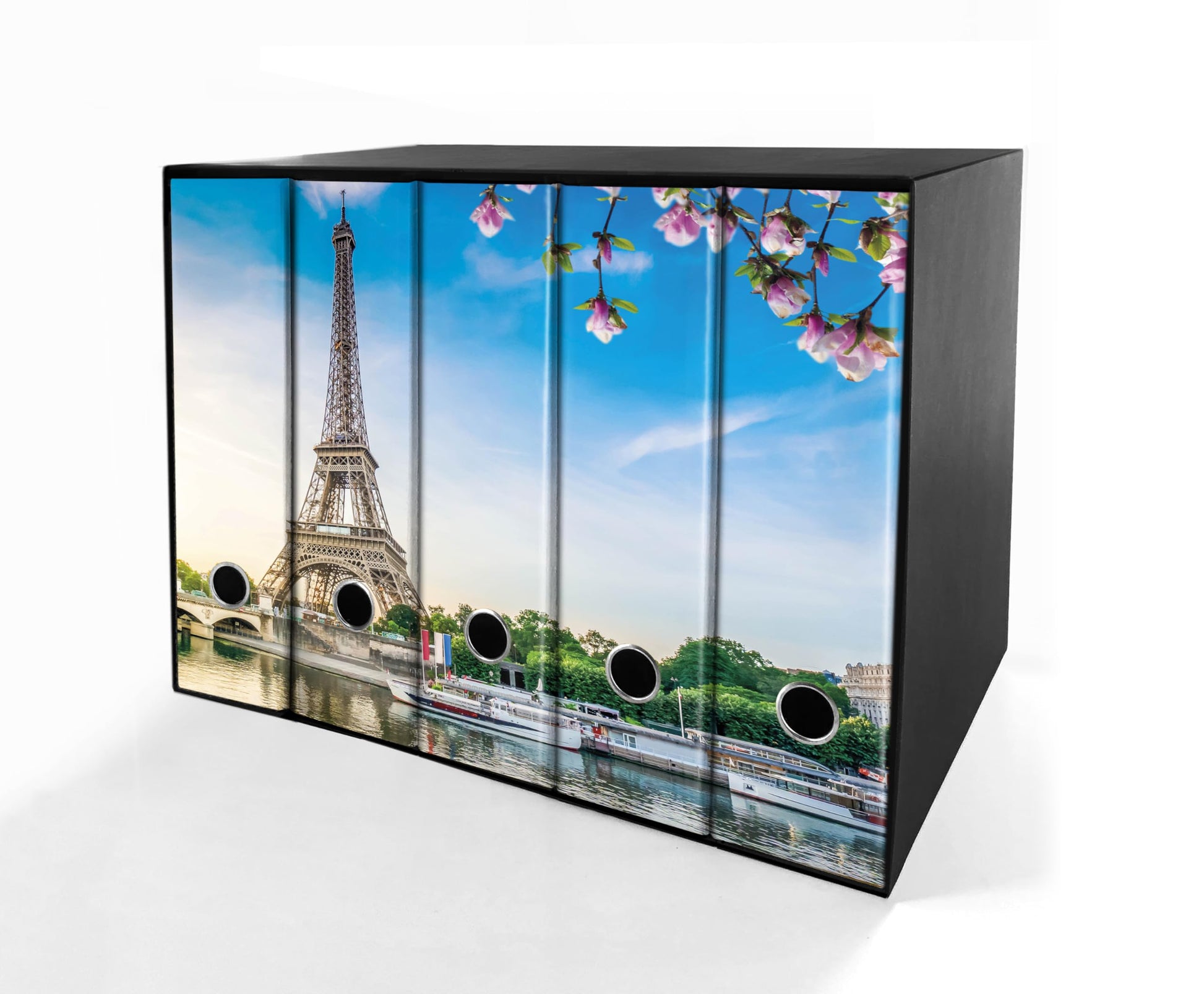 Set da 5 raccoglitori ad anelli - PARIGI (H31 cm con 2 anelli)