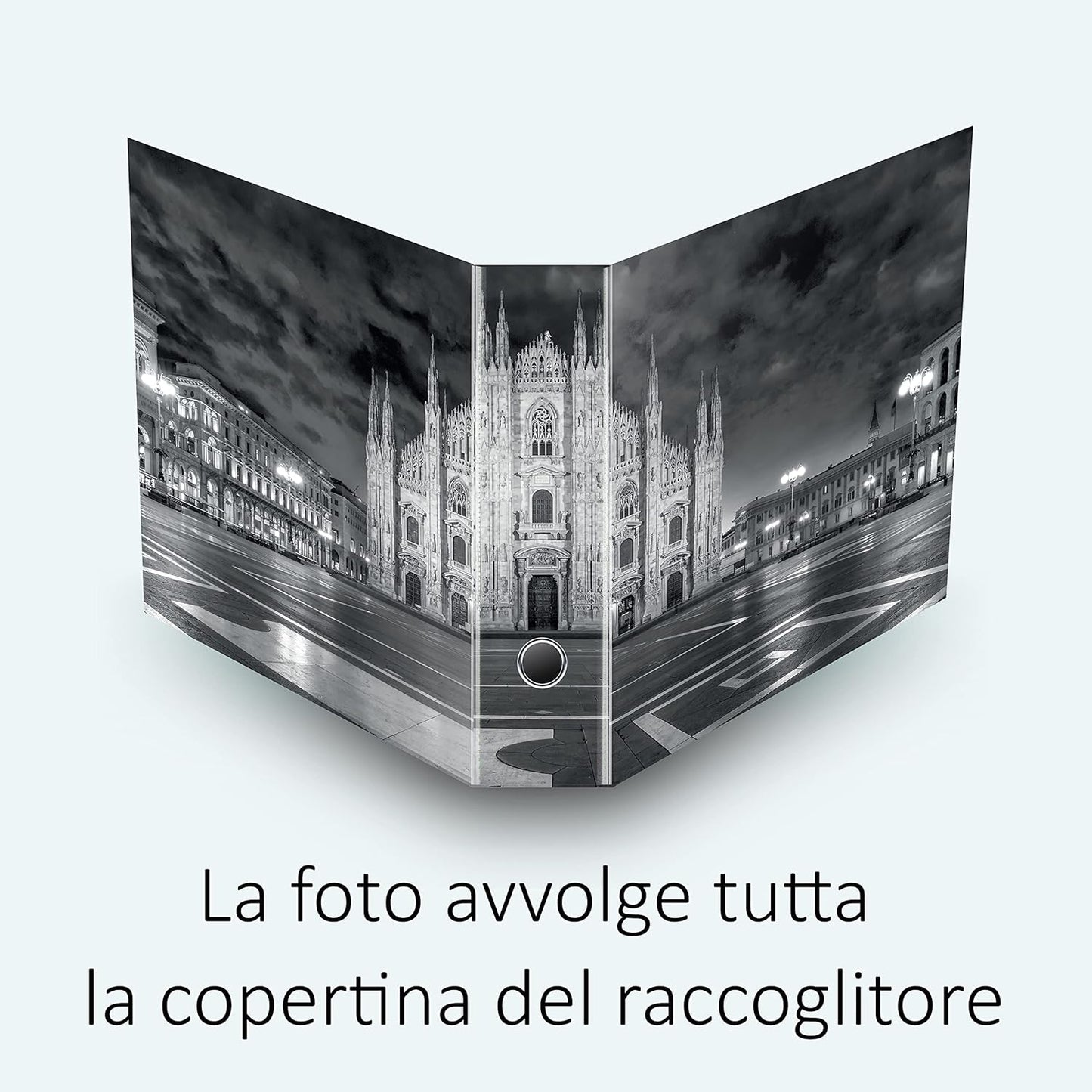 Set da 4 raccoglitori ad anelli DUOMO DI MILANO - Faldoni SHAREPRINTING (H31 con 2 anelli)