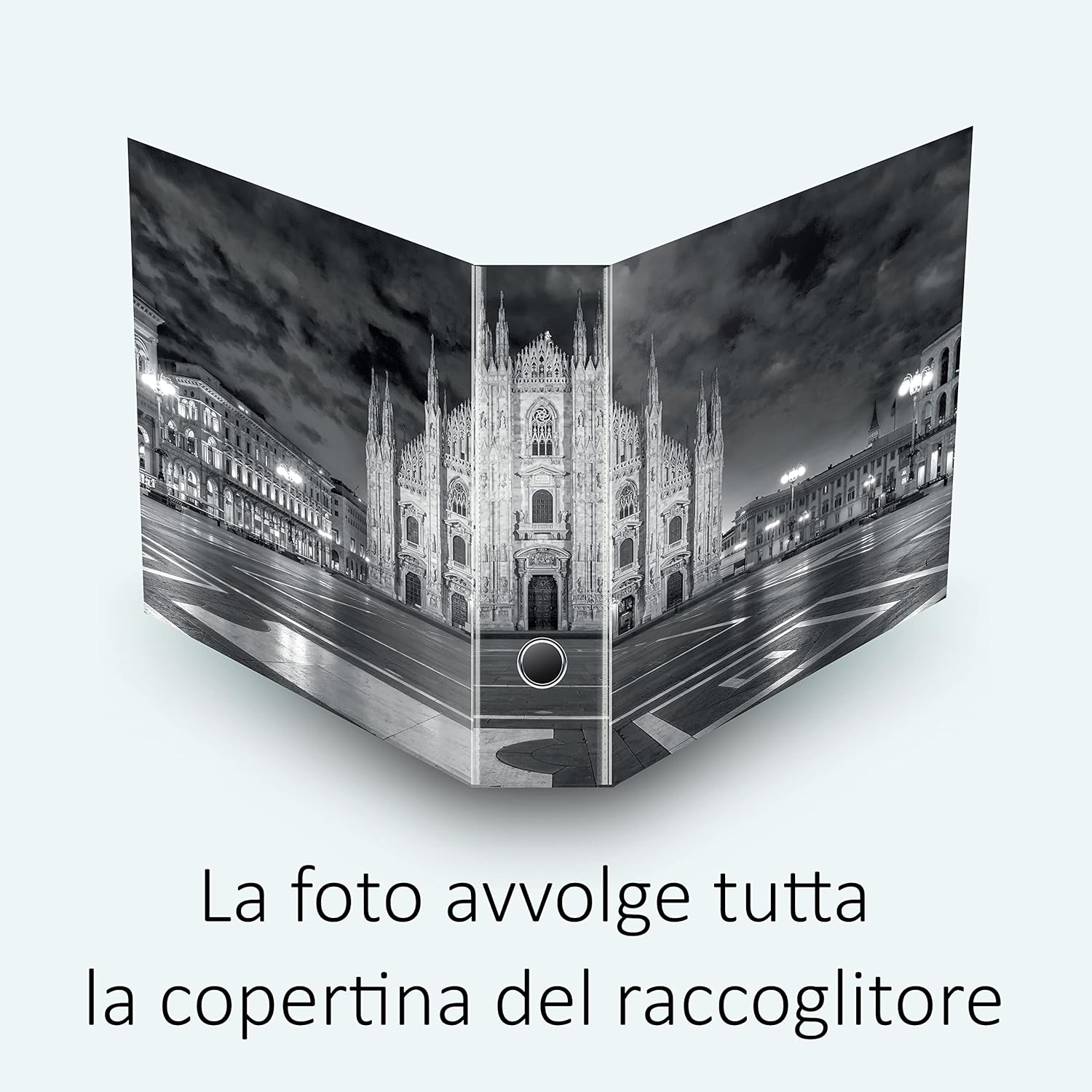 Set da 4 raccoglitori ad anelli DUOMO DI MILANO - Faldoni SHAREPRINTING (H31 con 2 anelli)